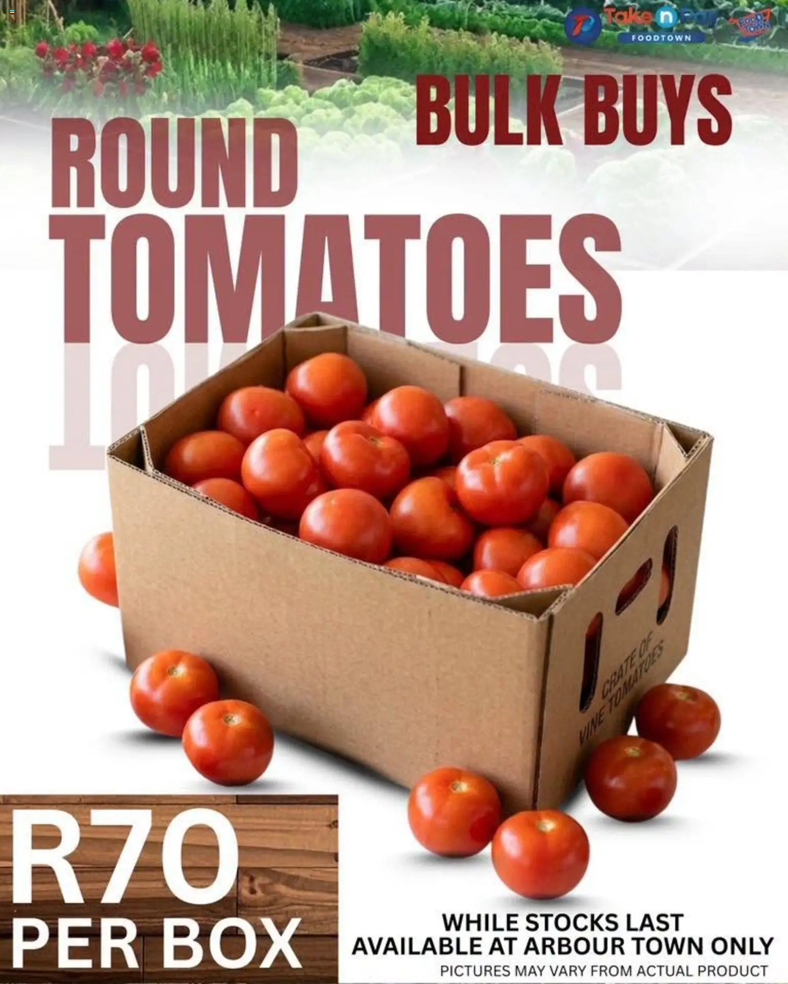 New Take n Pay catalogue – valid from 21.04.2026 | Page: 13 | Products: Crate, Box, Tomatoes