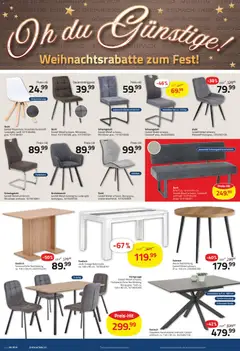 Roller Prospekt 	 ab 21.12.2025 gültig | Seite: 8 | Produkte: Esstisch, Schwingstühle, Tisch, Stuhl