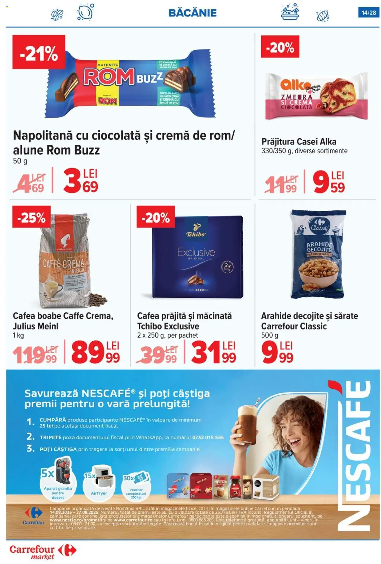 Carrefour catalog - Market – valabil de la 13.08.2025 | Pagină: 15 | Produse: Zmeură, Lapte, Cafea, Ciocolată