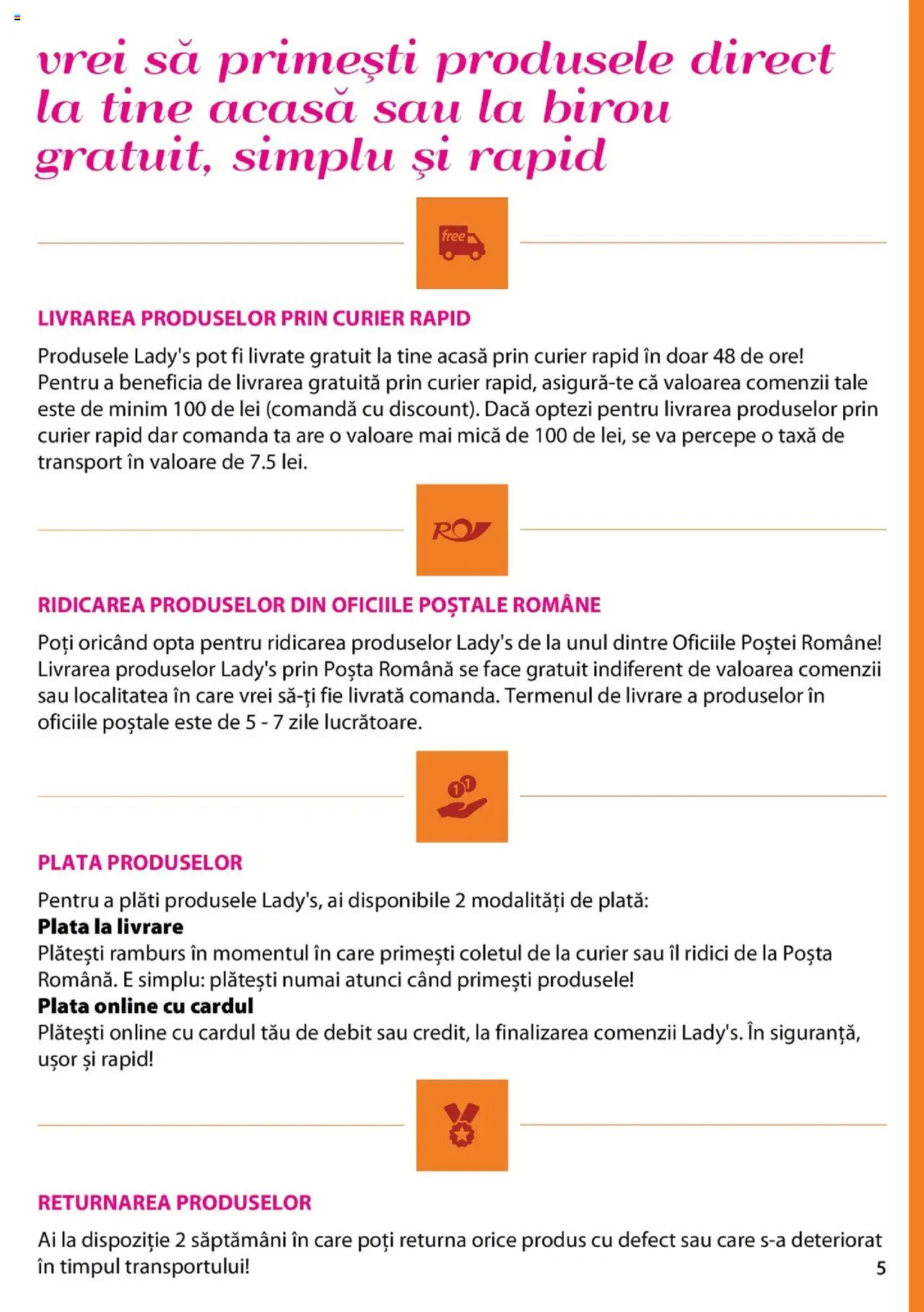Lady’s catalog - Manual – valabil de la 17.04.2020 | Pagină: 5