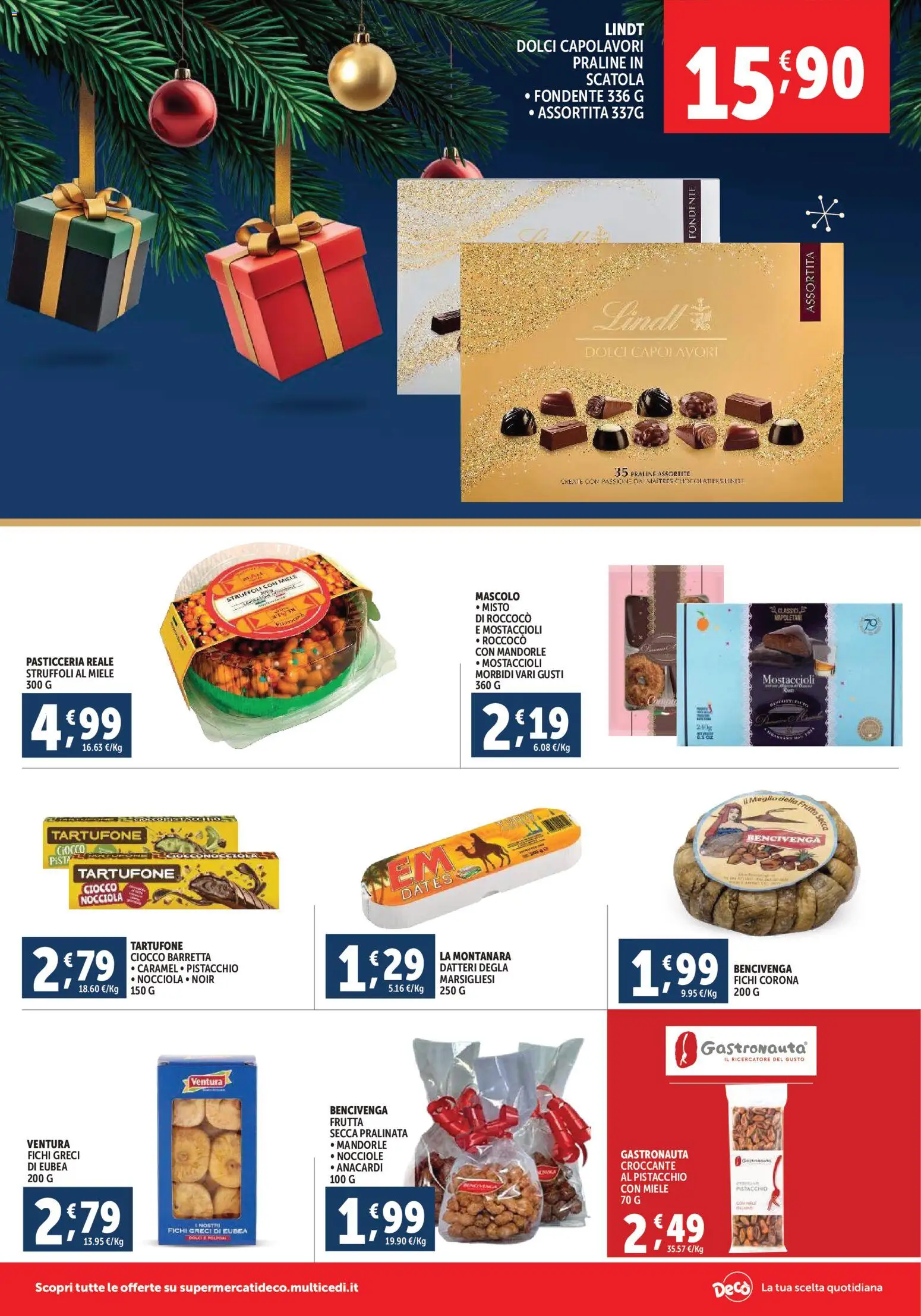 Volantino Decò del 02.12.2025 | Pagina: 4 | Prodotti: Mandorle, Nocciole, Barretta, Scatola