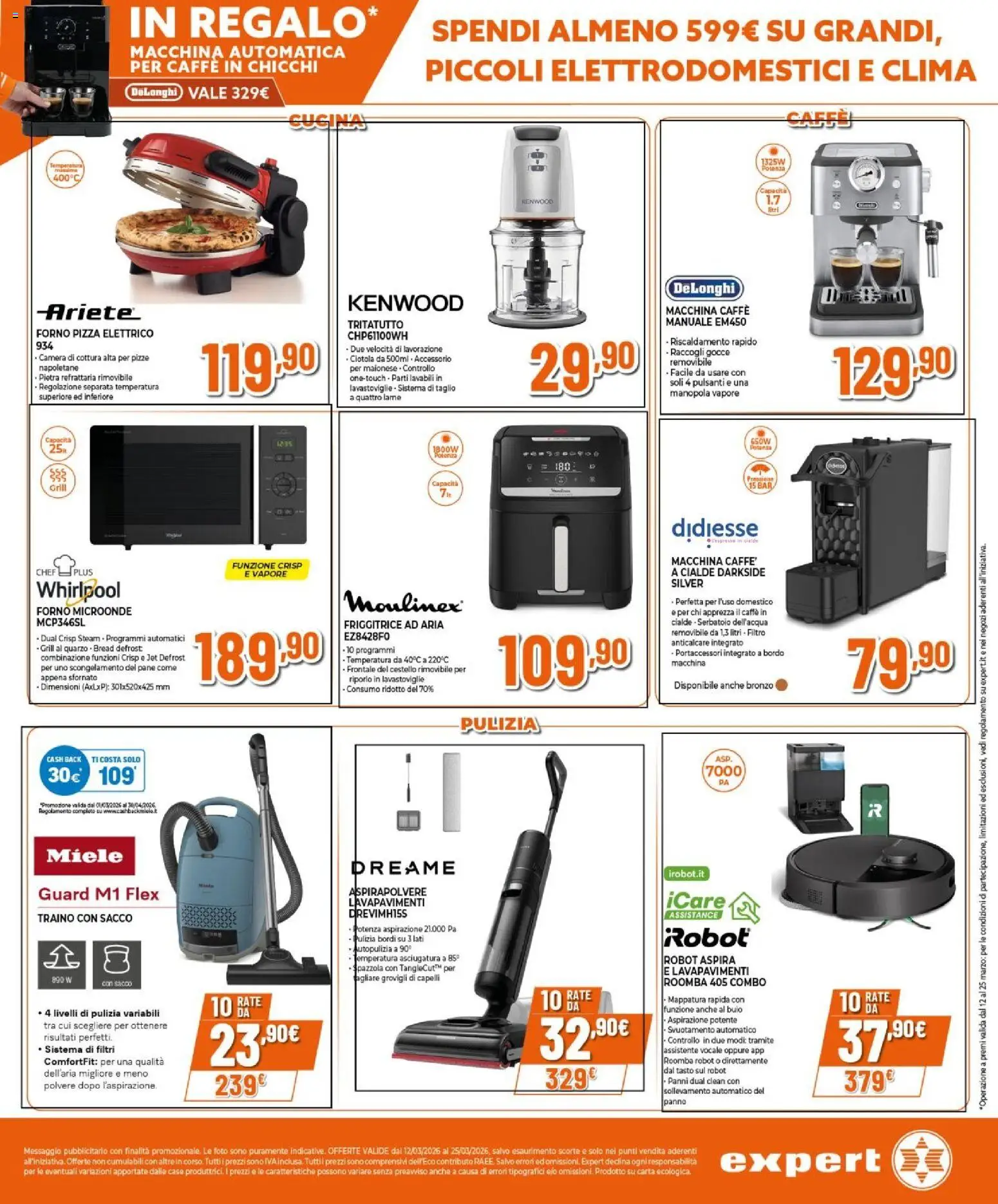 Volantino Expert del 12.03.2026 | Pagina: 15 | Prodotti: Spazzola, Tritatutto, Friggitrice, Ciotola