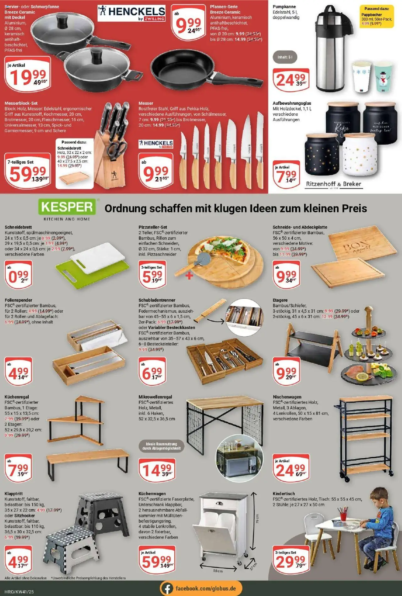 Globus prospekt Rostock	 – gültig ab 06.10.2025 | Seite: 22 | Produkte: Tisch, Unterschrank