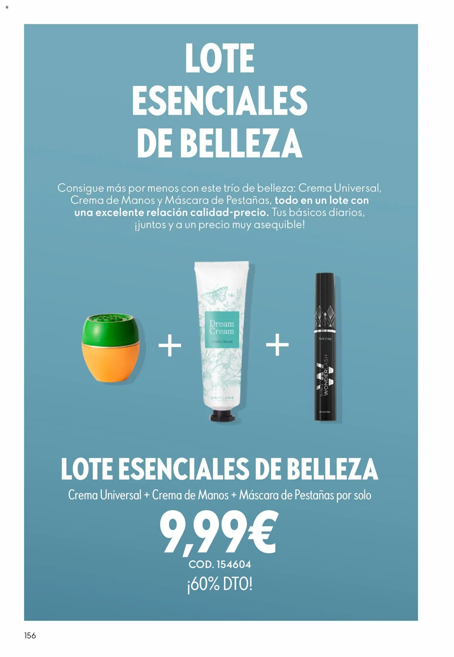 Oriflame - Catálogo Campaña 1 │ válido desde el 31.12.2025 | Página: 156 | Productos: Máscara, Crema de manos, Crema, Máscara de pestañas