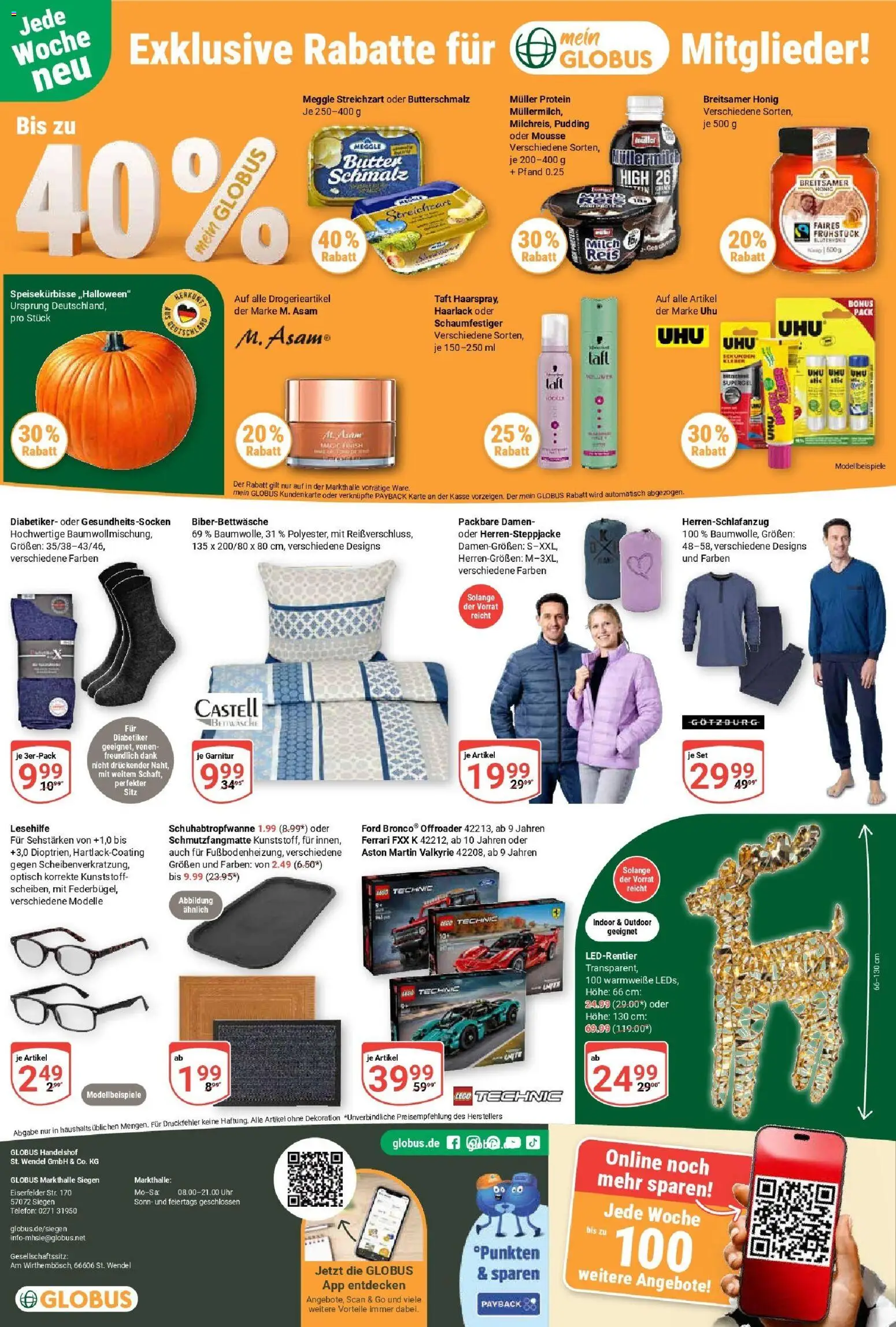Globus prospekt Siegen	 – gültig ab 26.10.2025 | Seite: 38 | Produkte: Milch, Butter, Pudding, Uhr