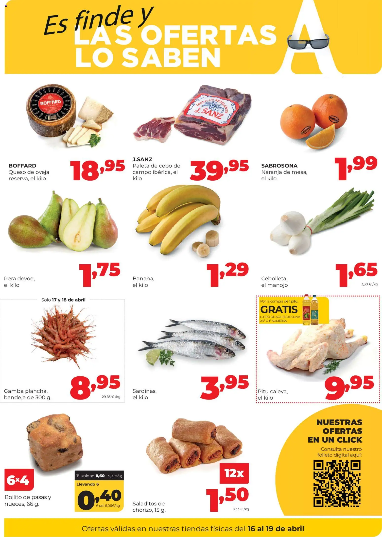 Alimerka Fin de semana  │ válido desde el 16.04.2026 | Página: 2 | Productos: Queso, Aceite, Aceite de oliva, Gamba