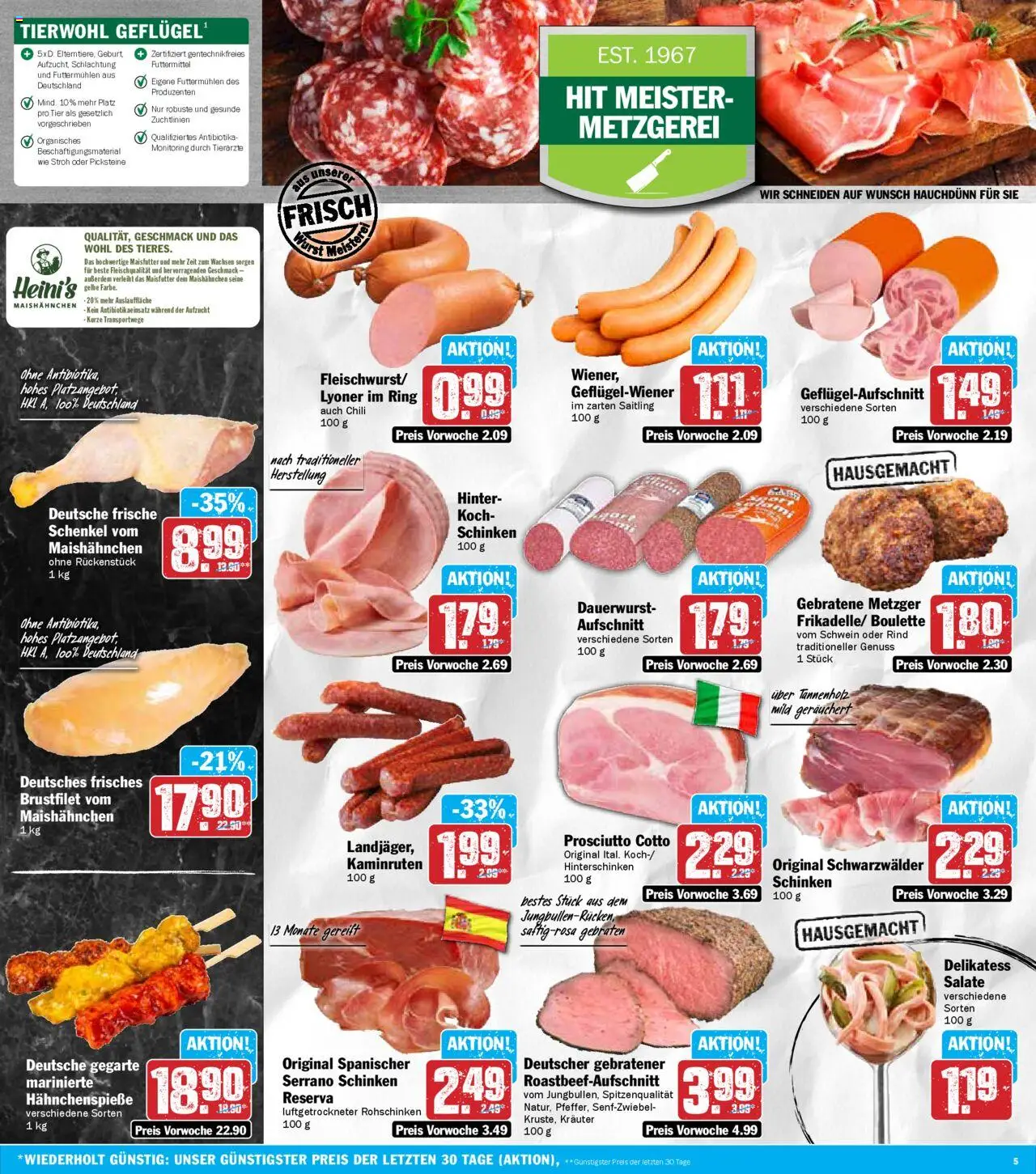 HIT Prospekt 	 - gültig ab dem 07.07.2025 | Seite: 5 | Produkte: Chili, Serrano schinken, Schinken