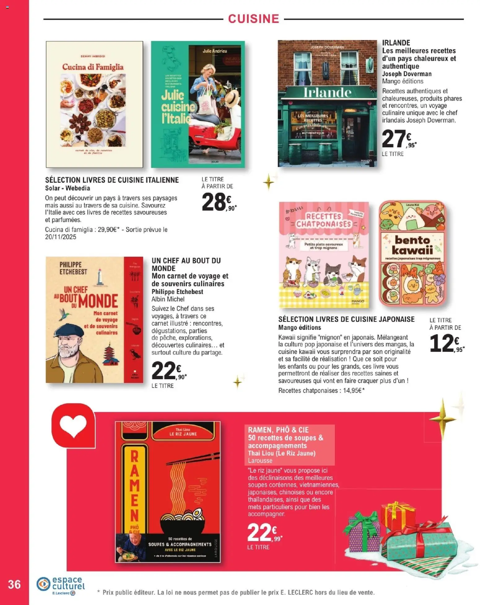 {H1} | Page: 36 | Produits: Mais, Bento, Riz, Livre