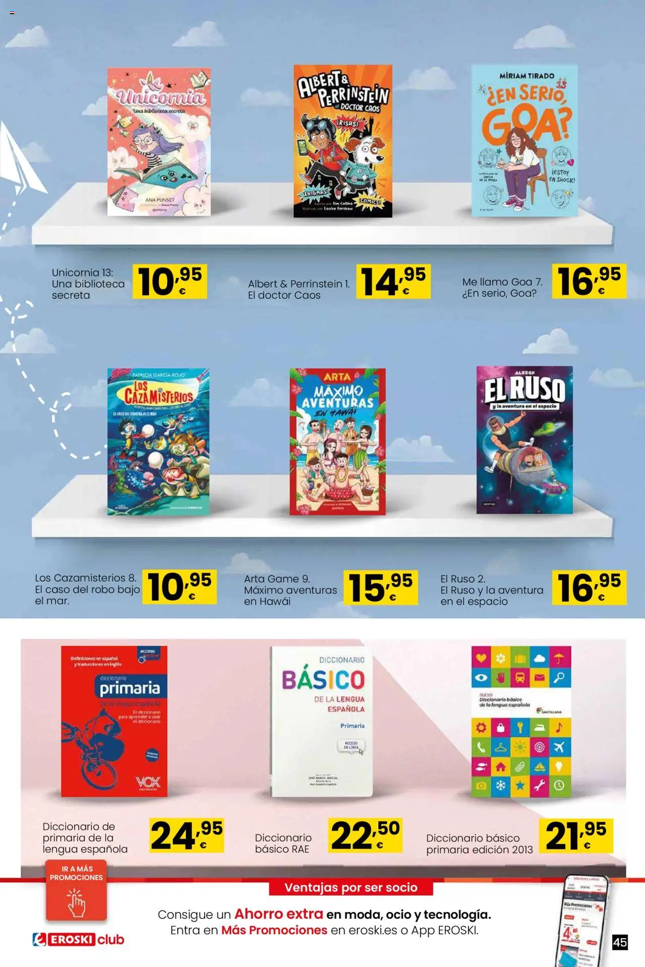 Eroski - Vuelta al cole │ válido desde el 21.08.2025 | Página: 45 | Productos: Biblioteca