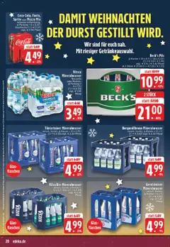 Edeka Prospekt 	 ab 01.12.2025 gültig | Seite: 20 | Produkte: Mezzo mix, Mineralwasser, Oder mezzo mix, Veltins