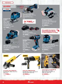 Náhled letáku Uni Hobby leták od 30.10.2025 | Strana: 28 | Produkty: Dewalt, Hoblík, Šroubovák, Vrtačka