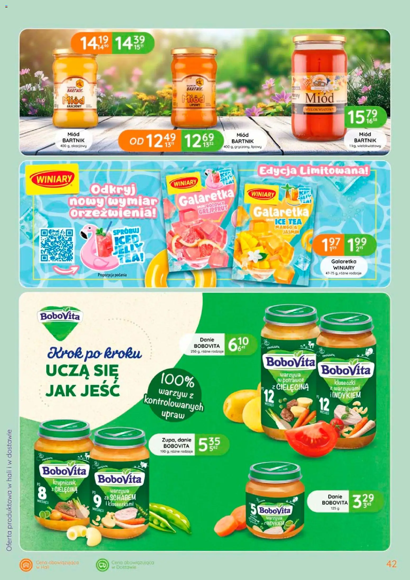 Eurocash gazetka od 02.04.2026 | Strona: 42 | Produkty: Mango, Miód, Galaretka, Ice Tea