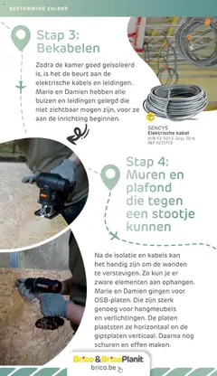 Brico - Zomerproject magazine - Voorbeeld van een folder van Brico, geldig van 28.04.2025 | Pagina: 69 | Producten: Kabel, Platen, Kabels, Kan
