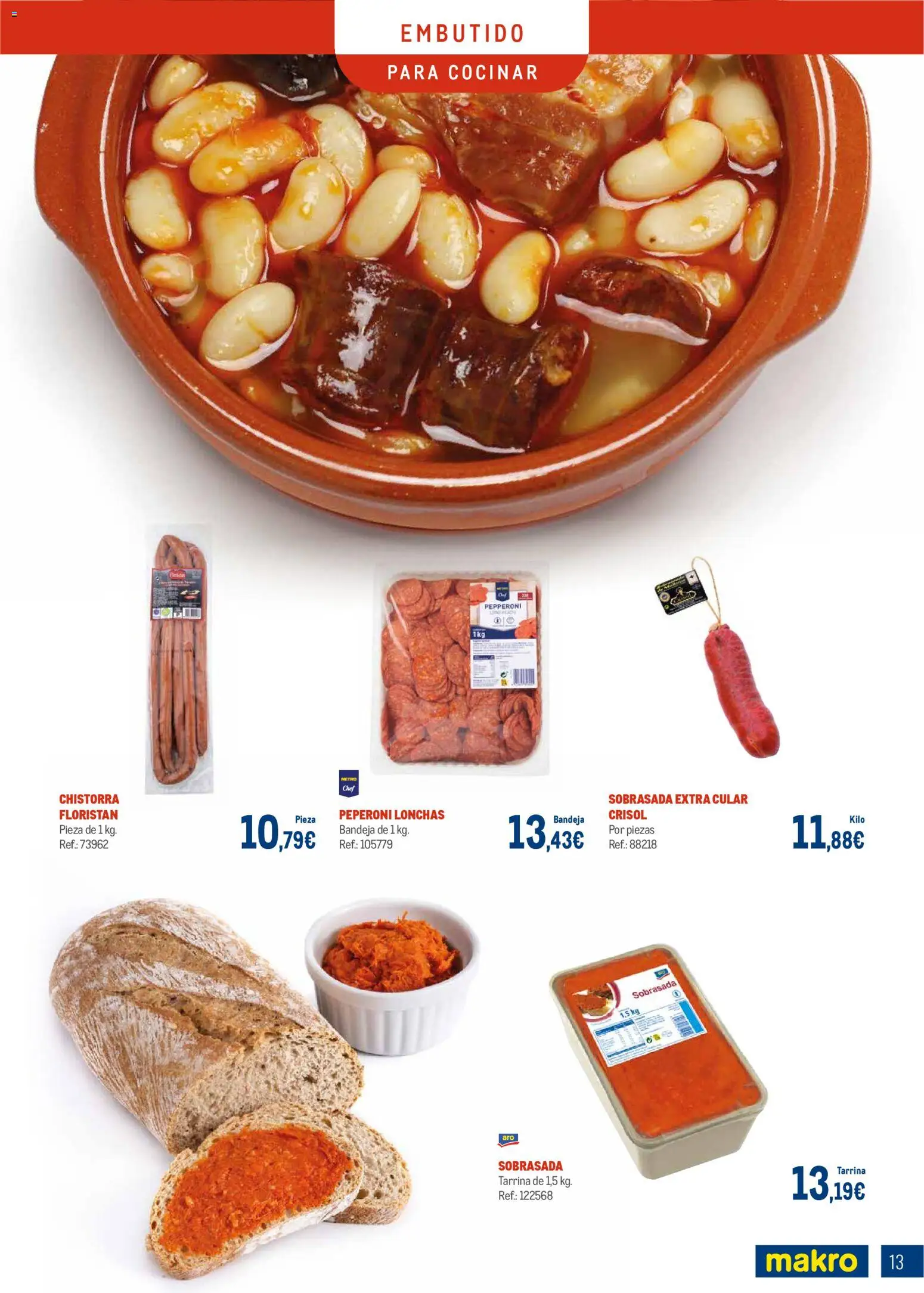 Makro - Charcuteria Cataluña │ válido desde el 01.12.2025 | Página: 13 | Productos: Bandeja, Sobrasada