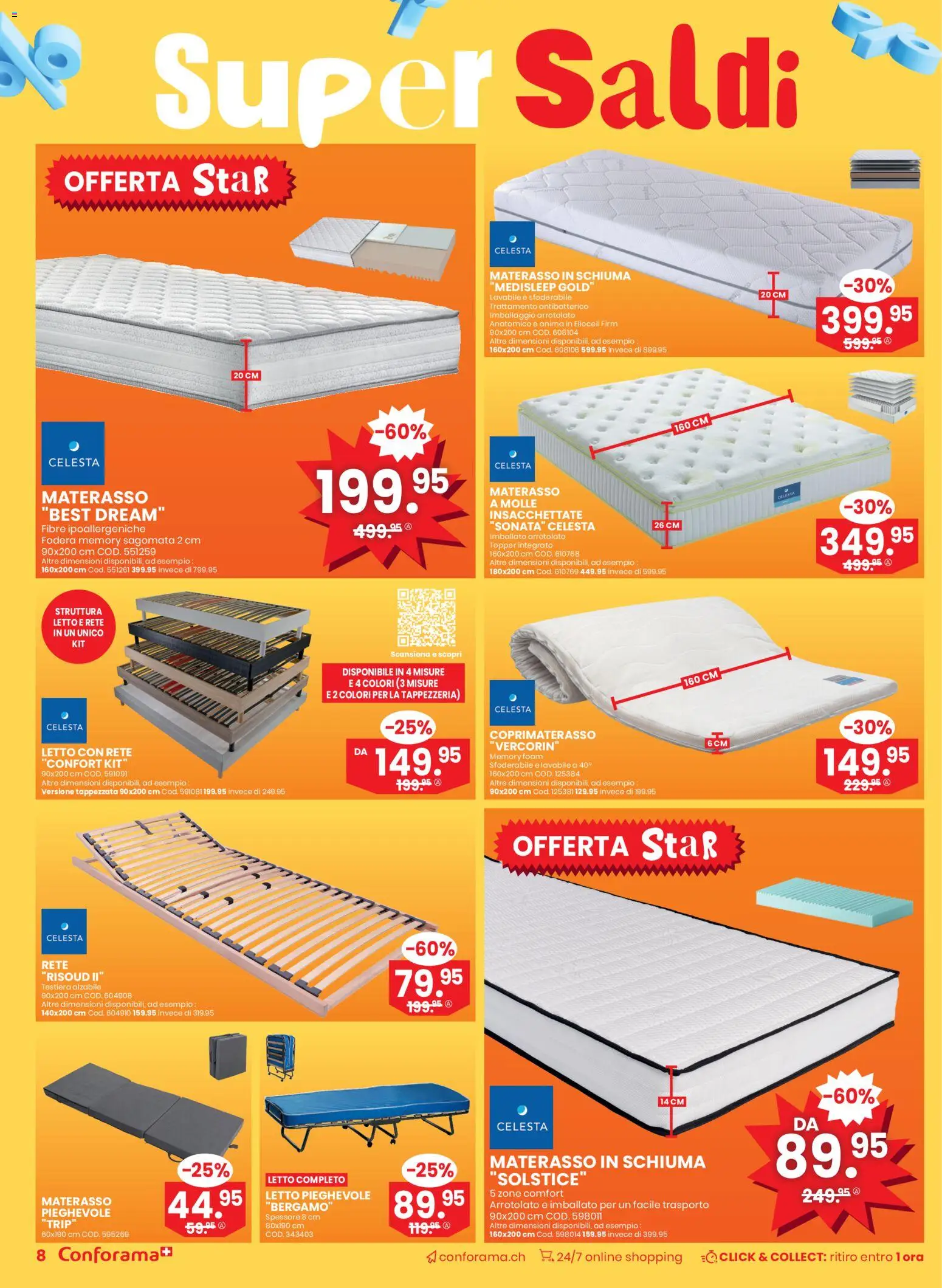 Conforama Aktionen Super Saldi – gültig ab 17.12.2025 | Seite: 8 | Produkte: Topper