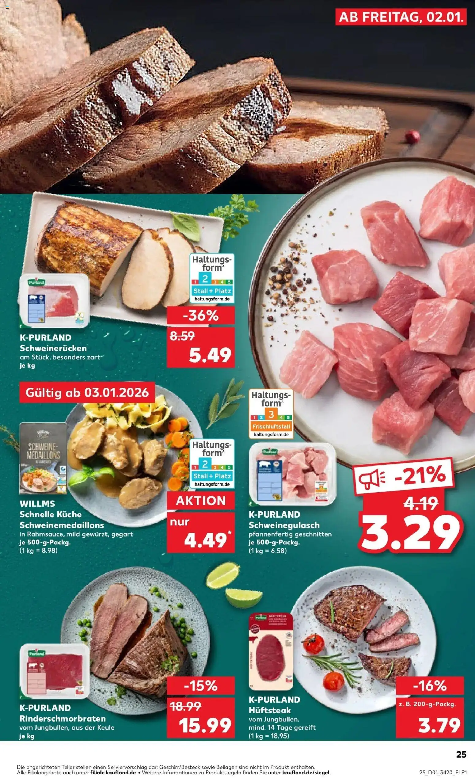 Kaufland prospekt Berlin	 – gültig ab 05.01.2026 | Seite: 31 | Produkte: Schweinegulasch, Küche, Schweinerucken