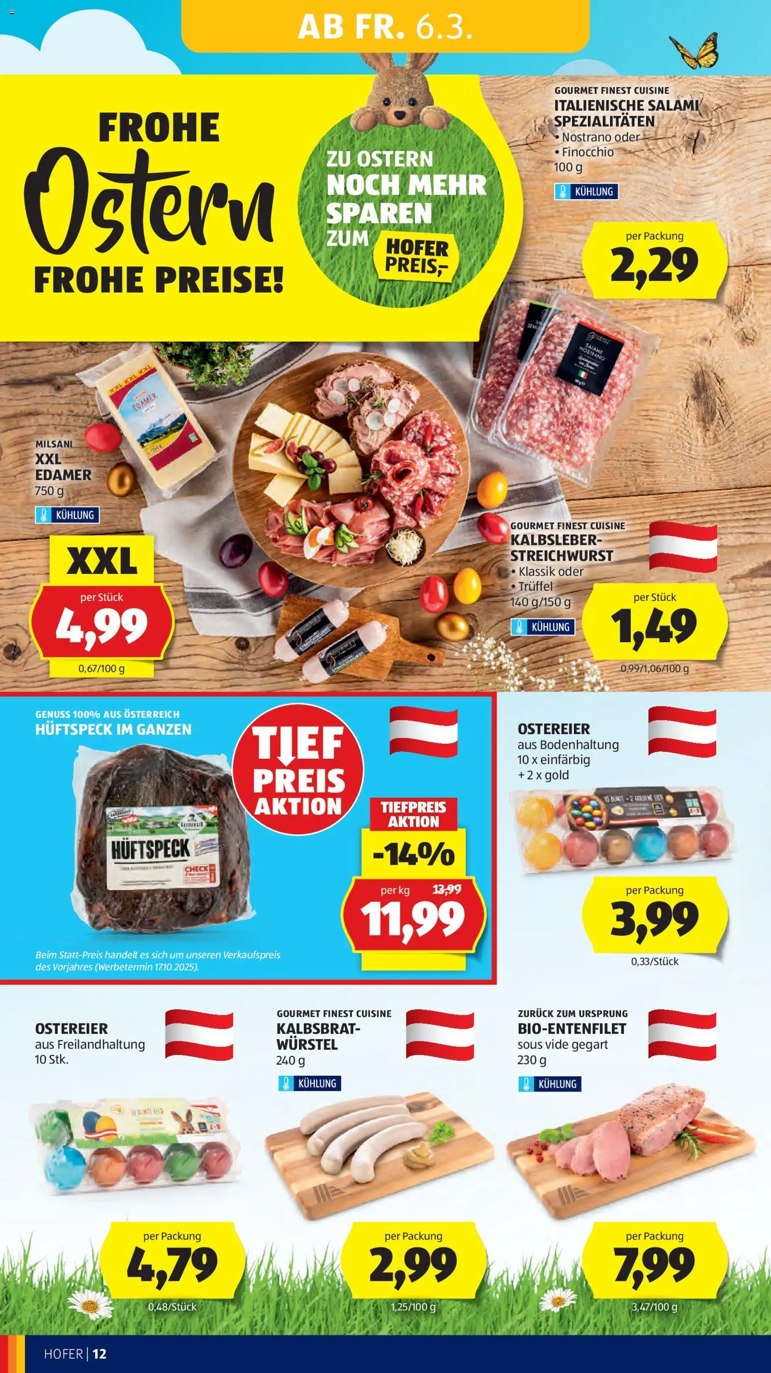 Hofer Flugblatt gültig ab 04.03.2026 | Seite: 16 | Produkte: Salami