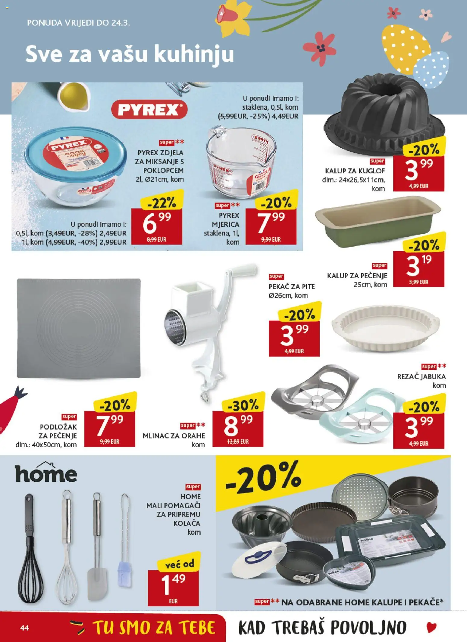 Konzum katalog | vrijedi od 11.03.2026 | Stranica: 44 | Proizvodi: Pan, Zdjela, Rezač, Jabuka