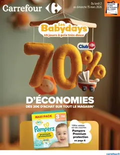 Carrefour - Prévisualisation de Carrefour Les babydays valide à partir de 02.03.2026