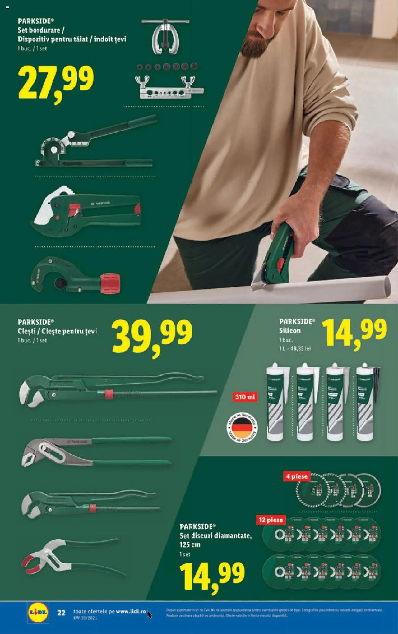 Noul catalog Lidl – valabil de la 15.09.2025 | Pagină: 22 | Produse: Clește