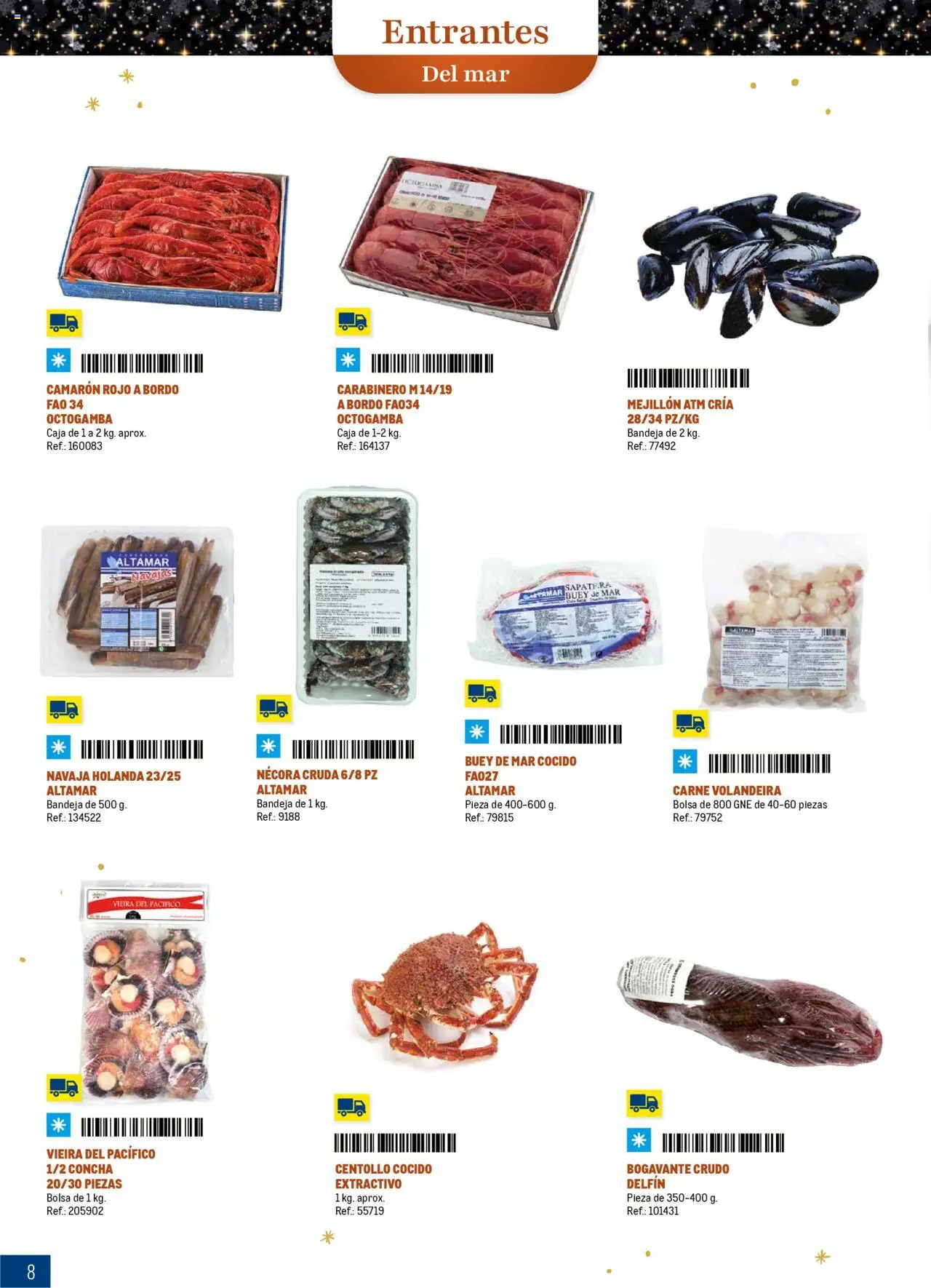 Makro - Comidas y Cenas de Navidad Norte │ válido desde el 03.10.2025 | Página: 8 | Productos: Bolsa, Bandeja, Caja