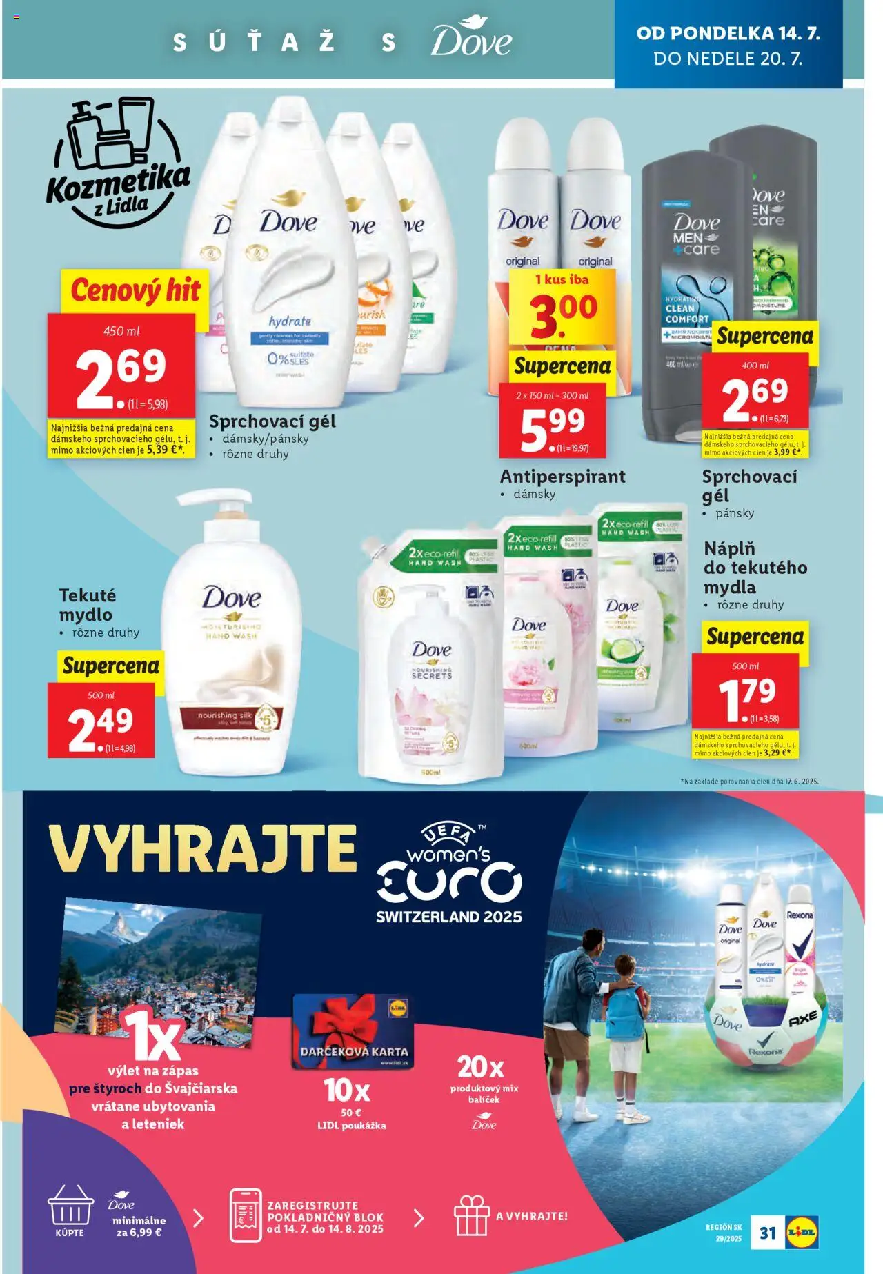 Lidl leták │ platný od 14.07.2025 | Strana: 33 | Produkty: Mydlo, Antiperspirant