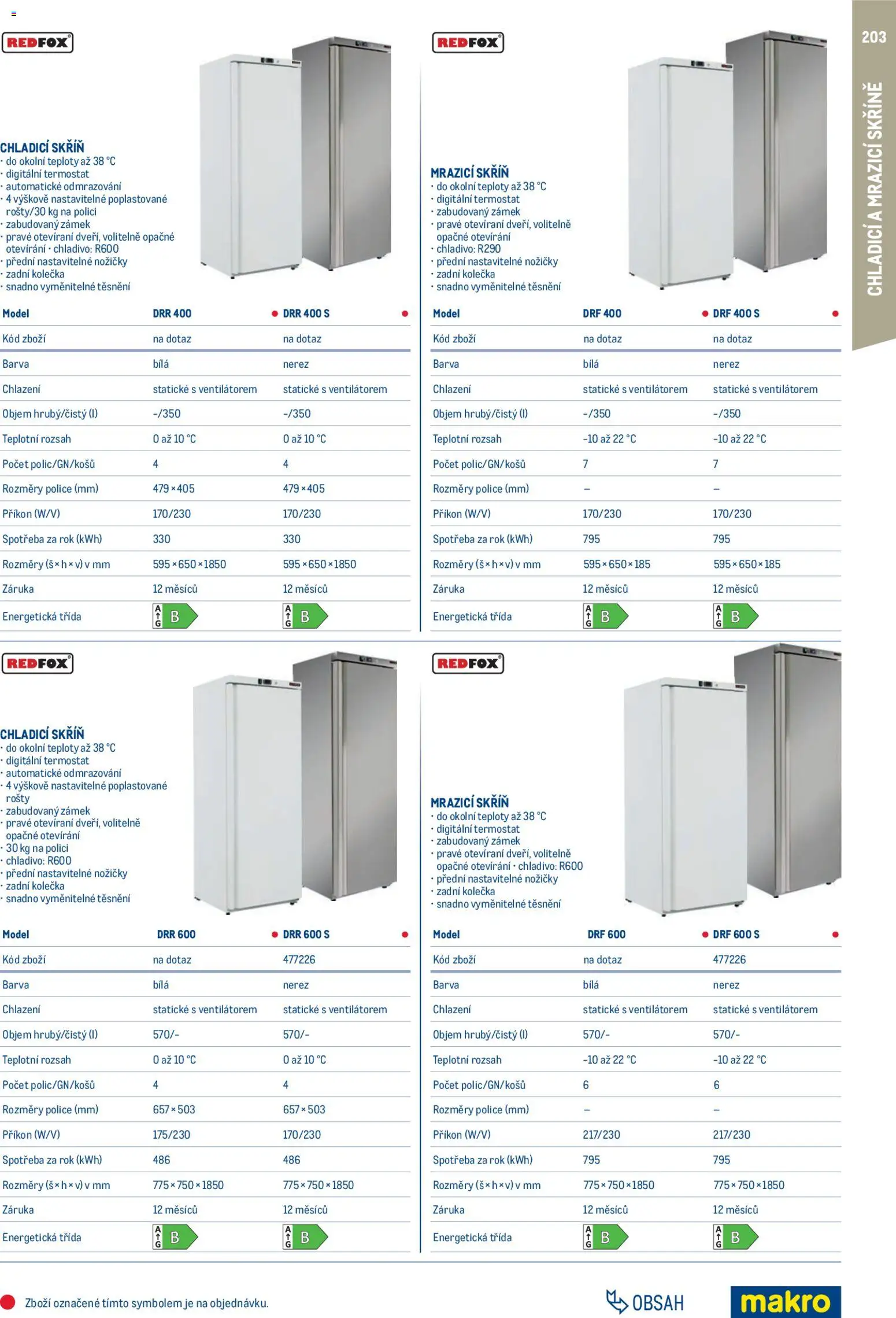 Makro leták - Gastro vybavení a zařízení od 01.02.2026 | Strana: 203 | Produkty: Skříně, Police, Skříň