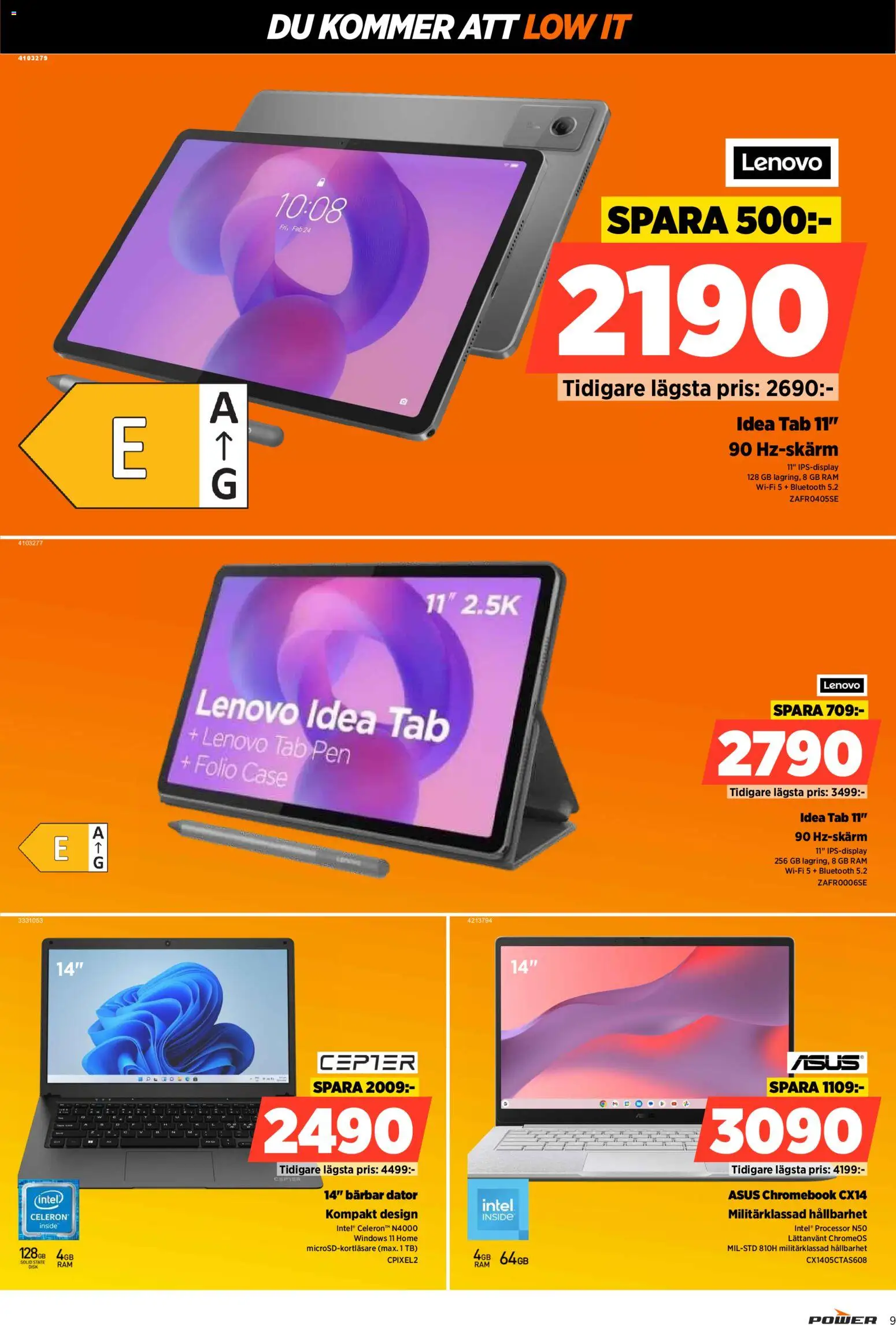 Power reklamblad aktuell från 23.09.2026 | Sida: 9 | Produkter: Dator, Wifi