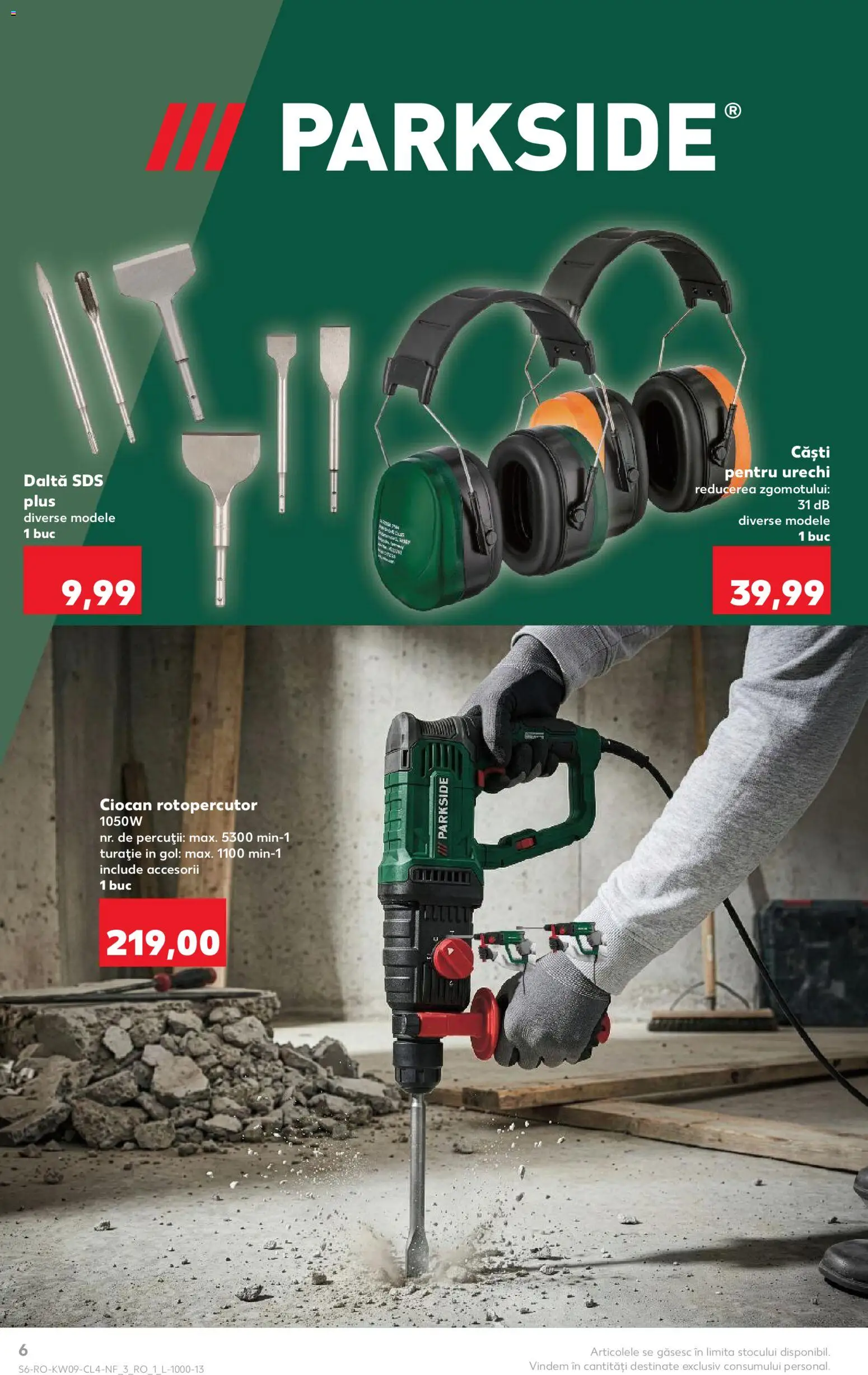 Noul catalog Kaufland – valabil de la 25.02.2026 | Pagină: 6 | Produse: Căști, Ciocan rotopercutor