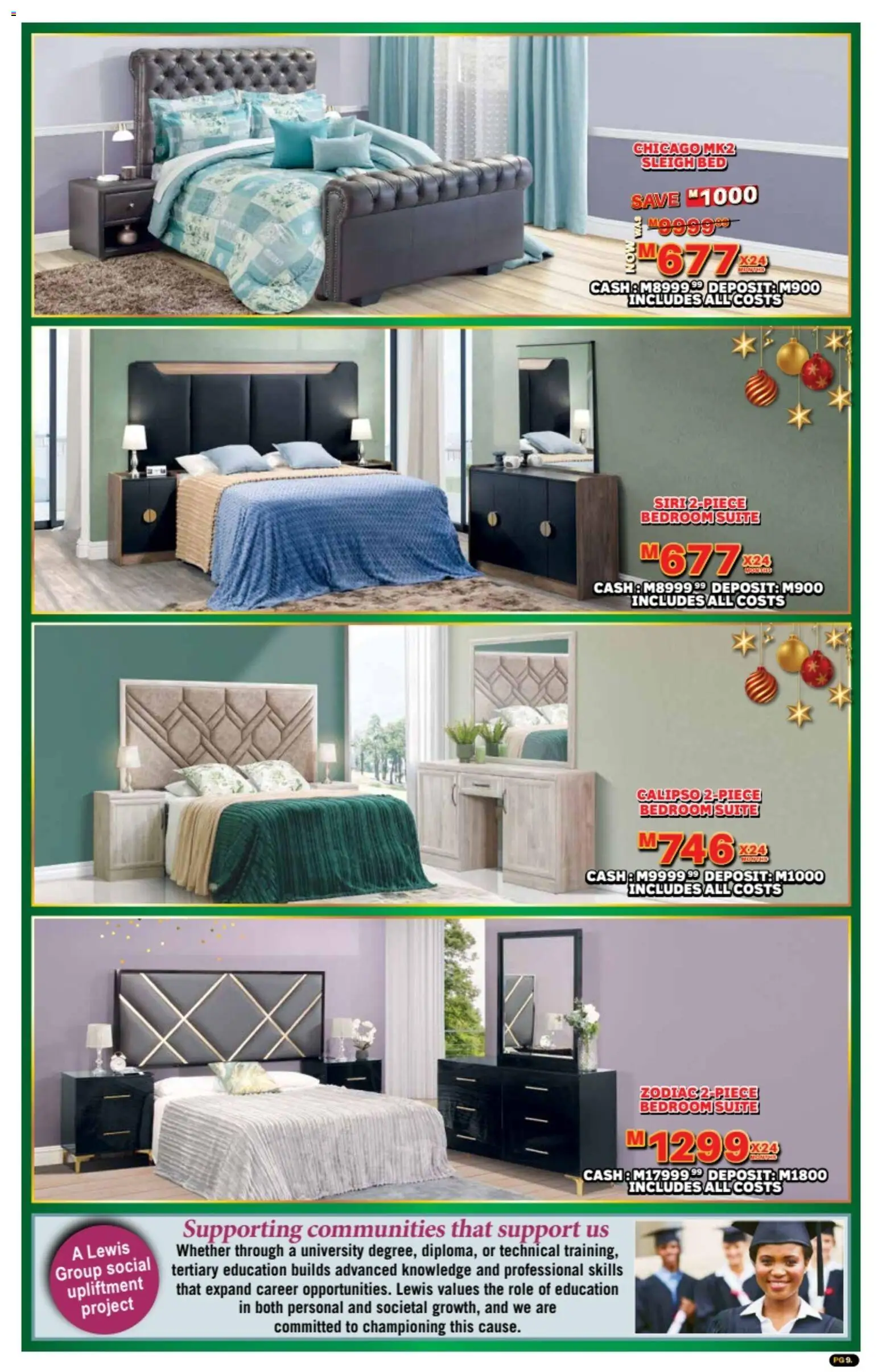 New Lewis Stores catalogue – valid from 10.11.2025 | Page: 9 | Products: Bed