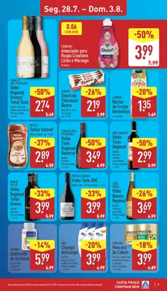 Aldi folheto │ válido de 28.07.2025 | Página: 9 | Produtos: Porta, Café, Chocolate, Vinho tinto