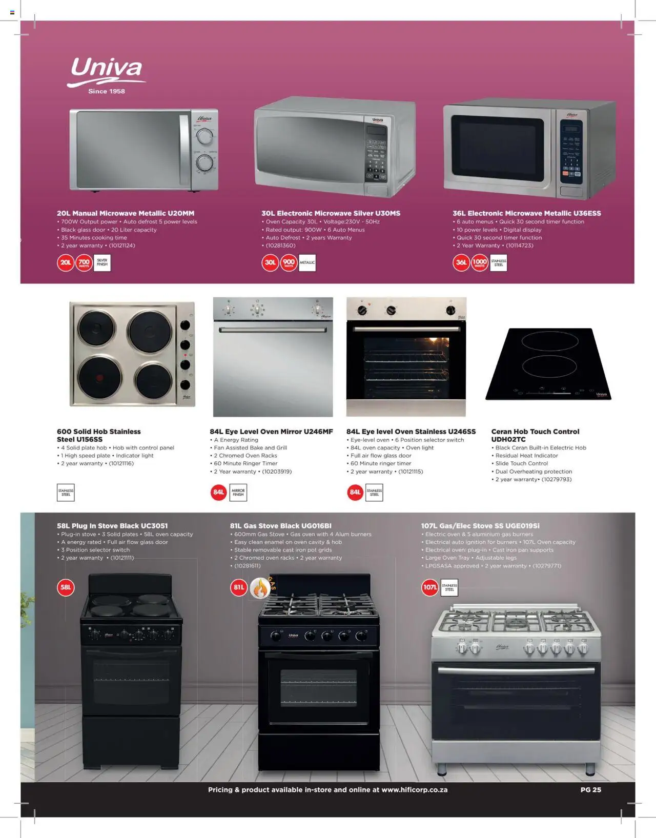 New HiFi Corp catalogue – valid from 12.02.2024 | Page: 25 | Products: Hob, Iron, Gas stove, Enamel