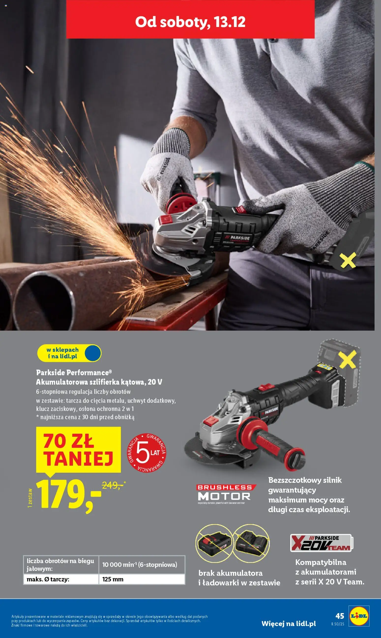 Lidl Katalog od 08.12.2025 | Strona: 53 | Produkty: Szlifierka