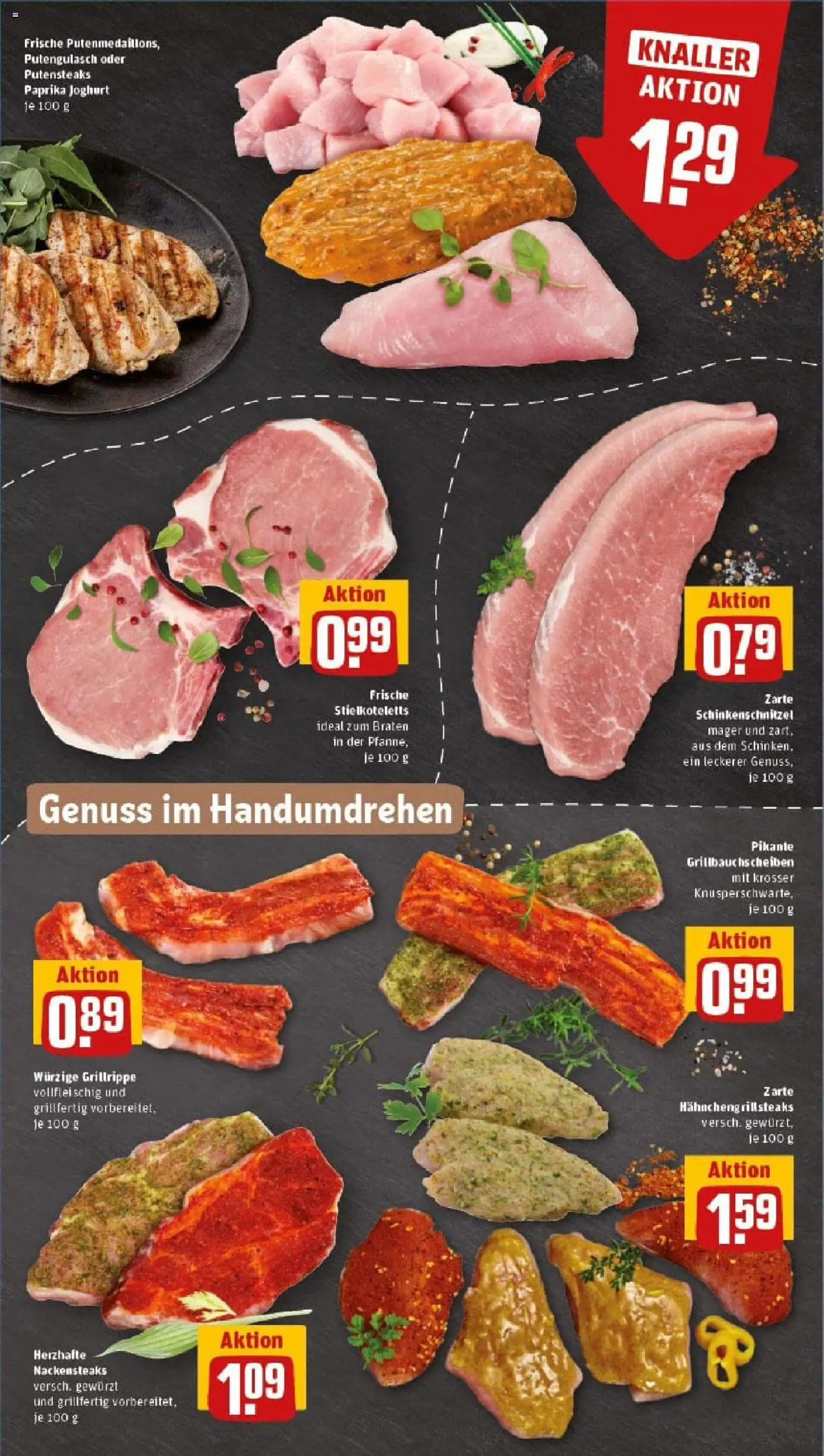 Rewe prospekt Soest	 - gültig ab dem 11.08.2025 | Seite: 7 | Produkte: Nackensteaks, Joghurt, Paprika, Steak