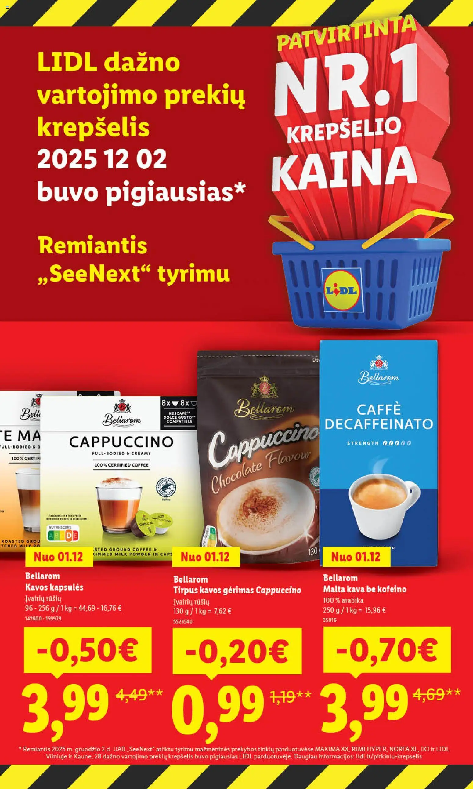 LIDL akcijos nuo 12.01.2026 | Puslapis: 5 | Prekių: Kava, Krepšelis