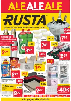 Rusta-mainoslehti voimassa 24.12.2025 alkaen