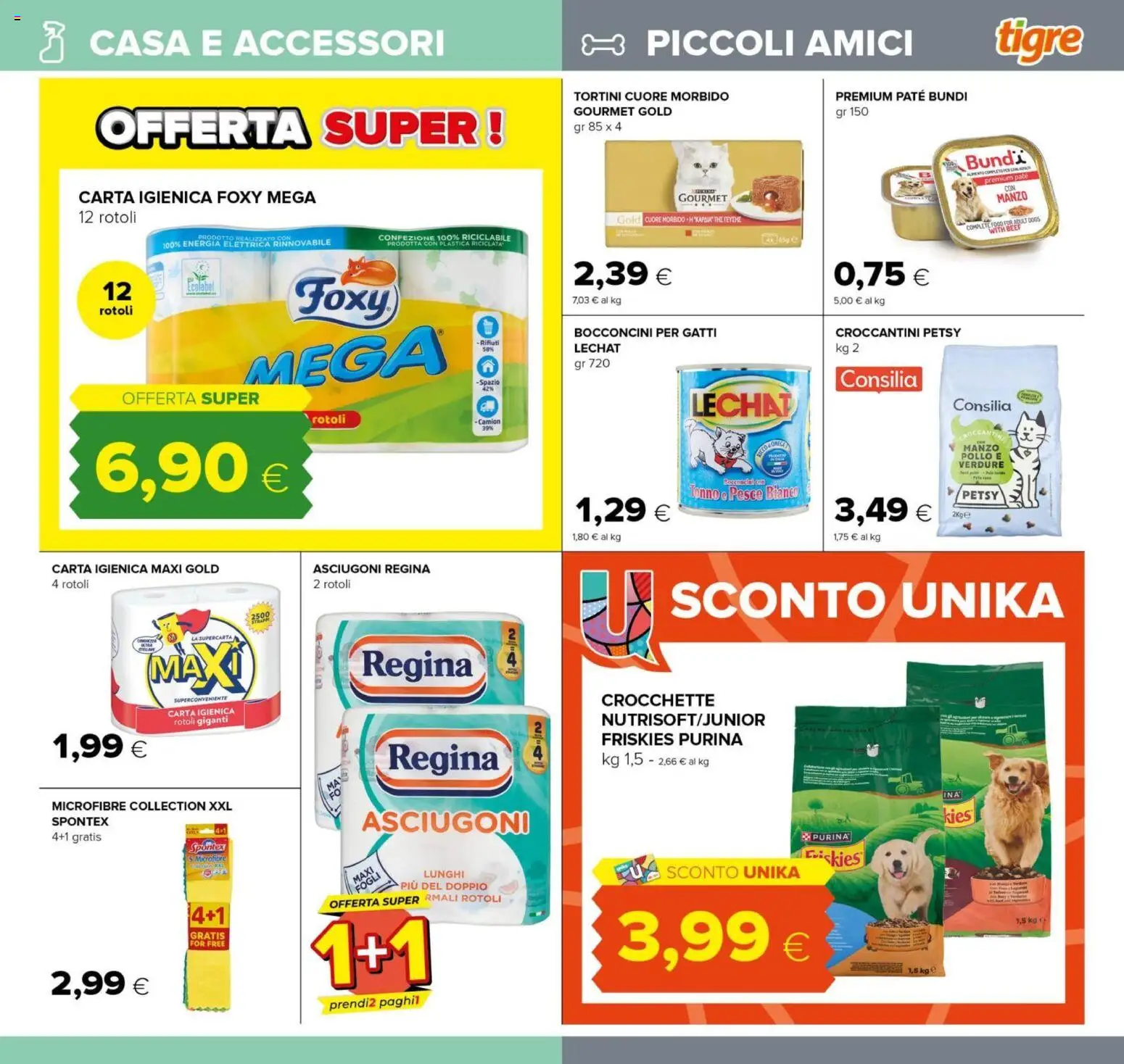 Volantino Tigre del 12.03.2026 | Pagina: 23 | Prodotti: Pesce, Manzo, Crocchette, Tonno