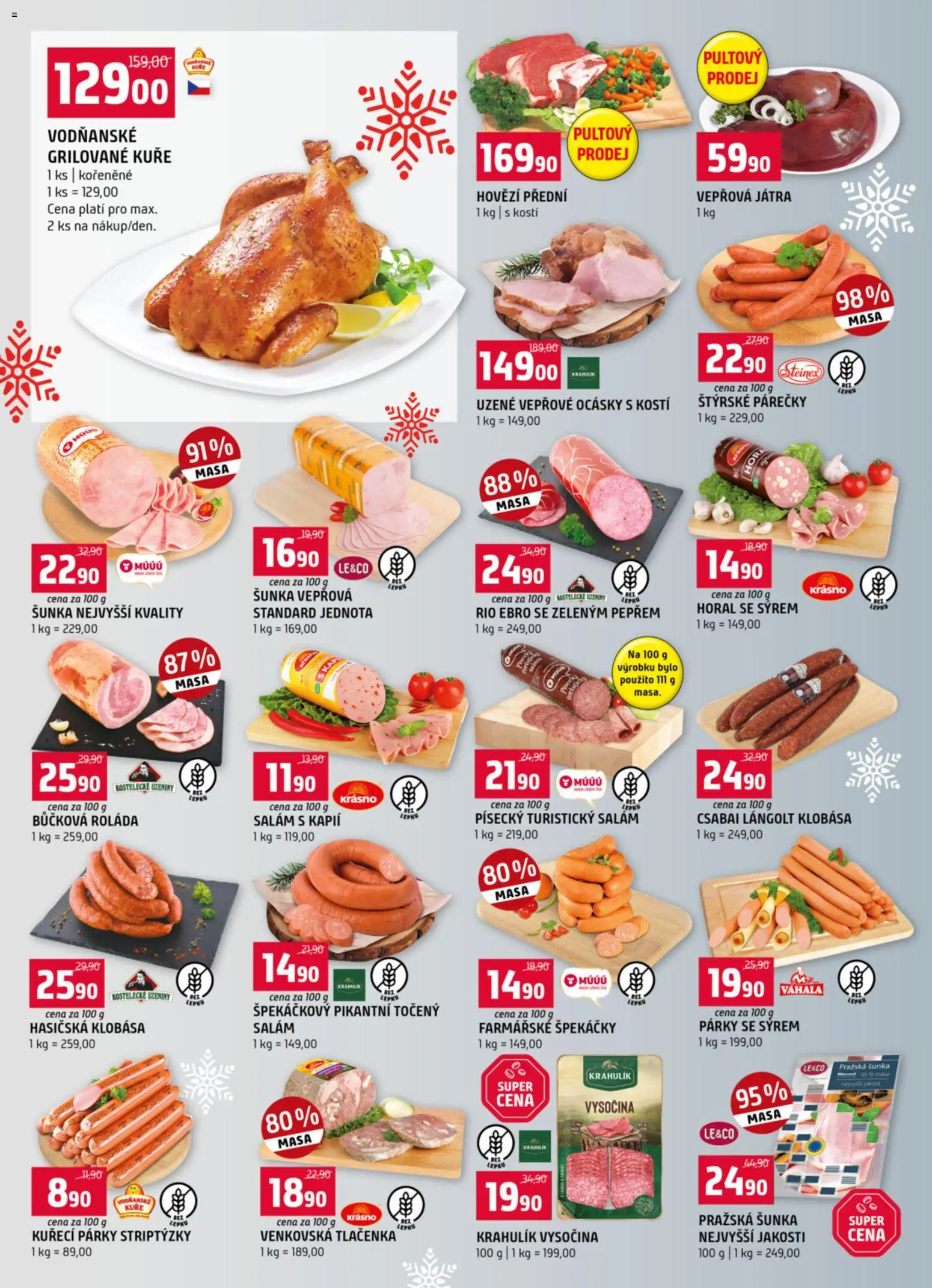 Terno leták od 10.12.2025 | Strana: 2 | Produkty: Salám, Šunka, Šála, Klobása
