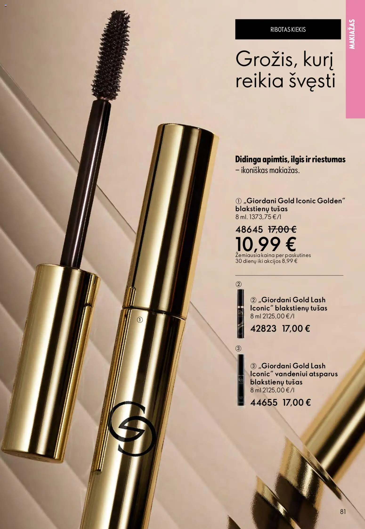 Oriflame akcijos nuo 01.04.2026 | Puslapis: 81 | Prekių: Makiažas, Tušas