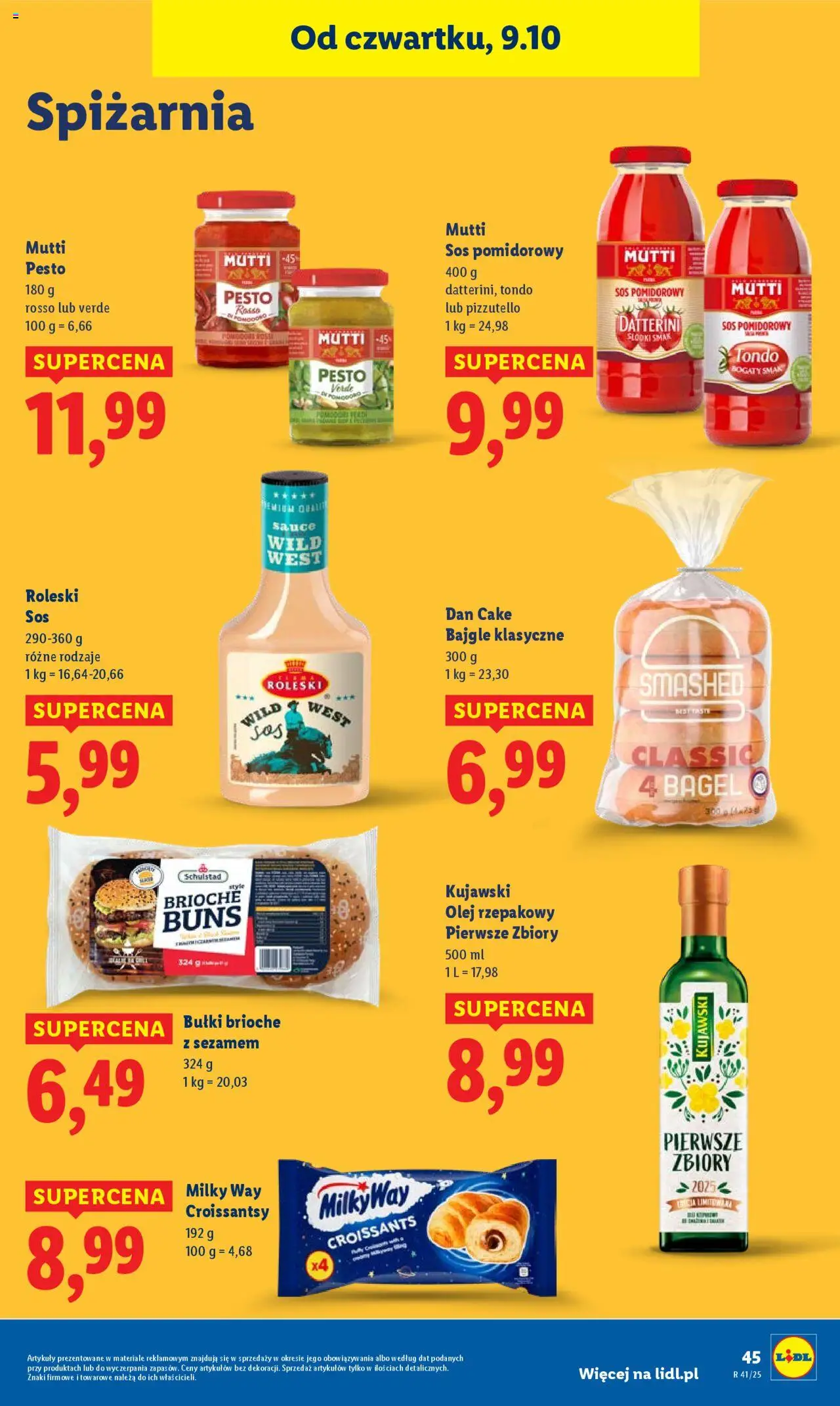 Lidl Gazetka od 09.10.2025 | Strona: 51 | Produkty: Olej rzepakowy, Pesto, Olej, Sos