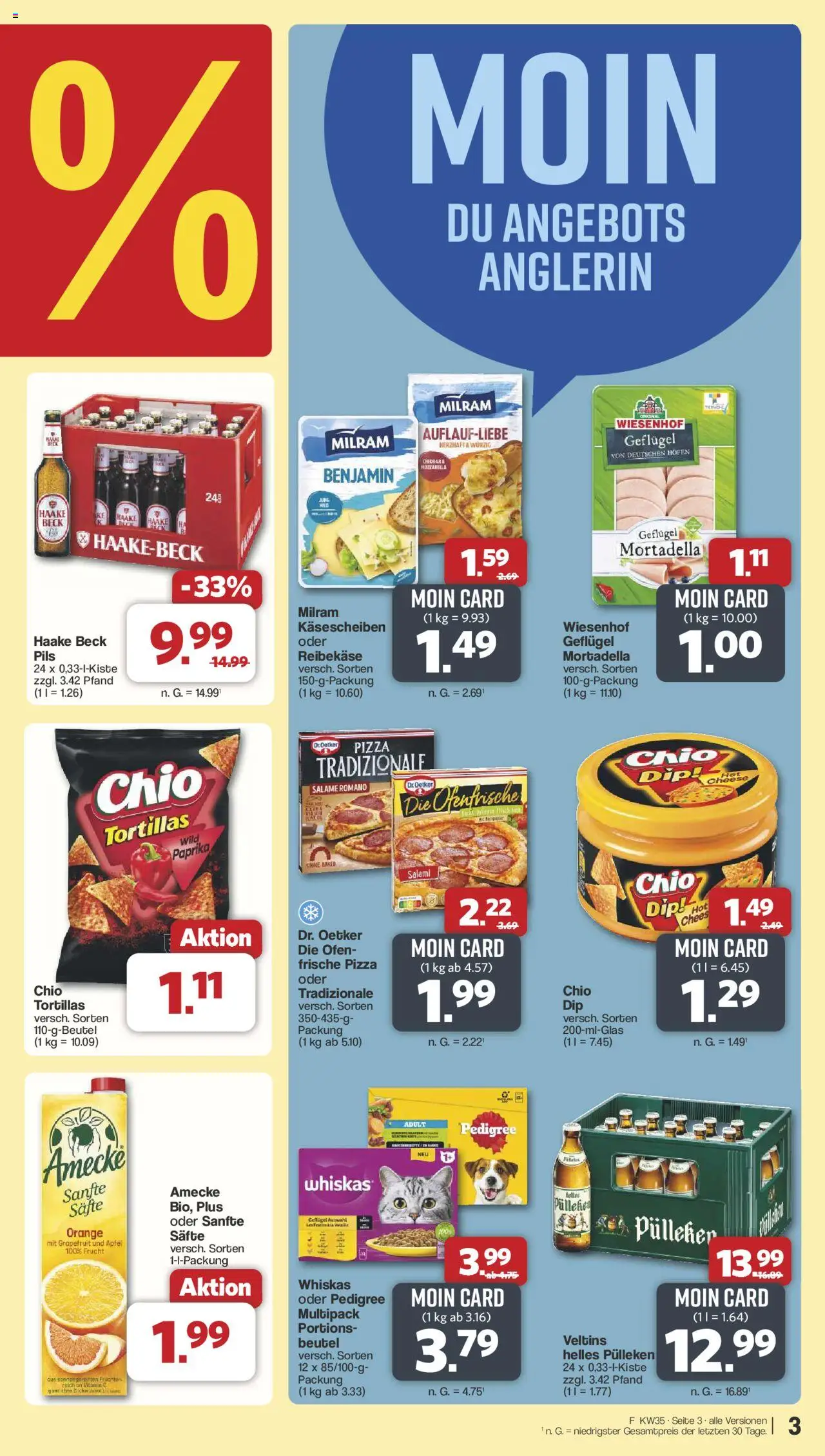 Famila Nordwest Prospekt 	 - gültig ab dem 25.08.2025 | Seite: 3 | Produkte: Pils, Äpfel, Grapefruit, Pizza