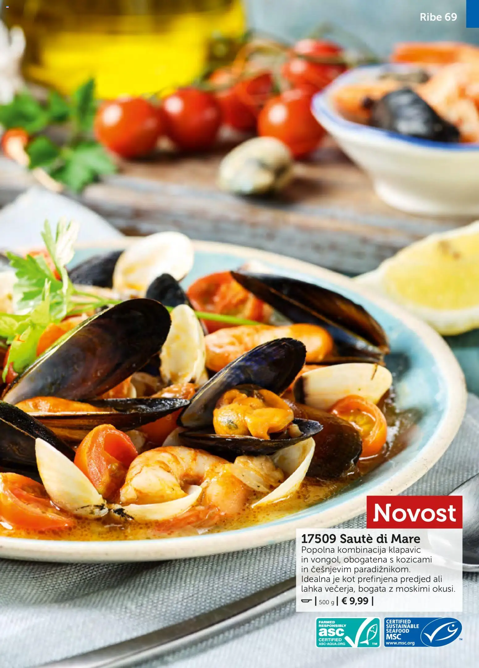 Novi Bofrost katalog ponudbe – veljaven od 01.11.2025 | Stran: 69 | Izdelki: Ribe