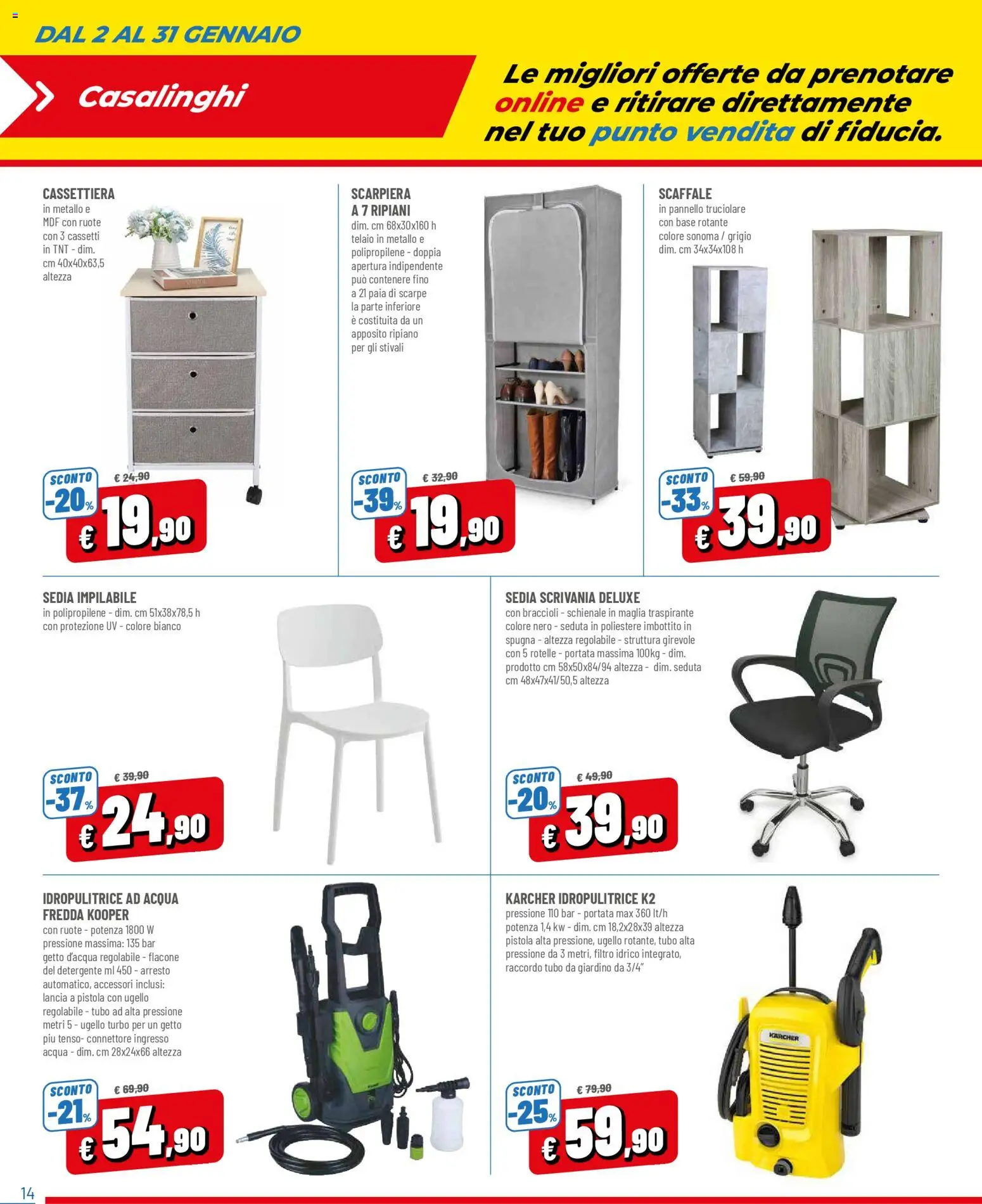 Volantino Galassia del 02.01.2026 | Pagina: 14 | Prodotti: Braccioli, Tubo, Scarpe, Connettore