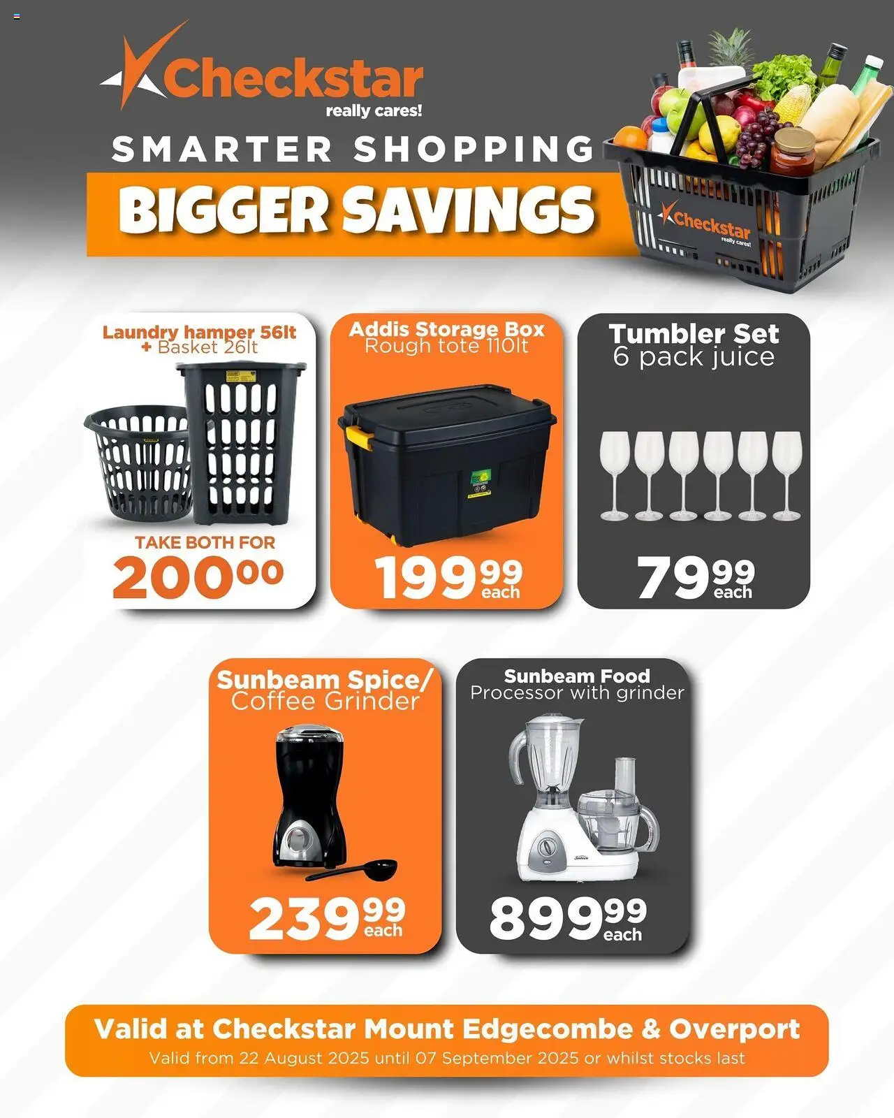 Check Star Mount Edgecombe and Overport Specials  │ valid from 22.08.2025 | Page: 1 | Products: Box, Basket, Coffee grinder, Juice