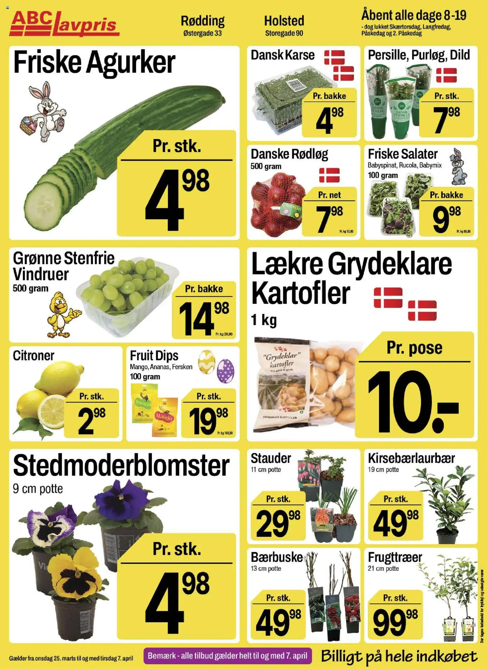 Abc Lavpris tilbudsavis – gyldig fra 25.03.2026 | Side: 5 | Produkter: Mango, Karse, Rødløg, Dild