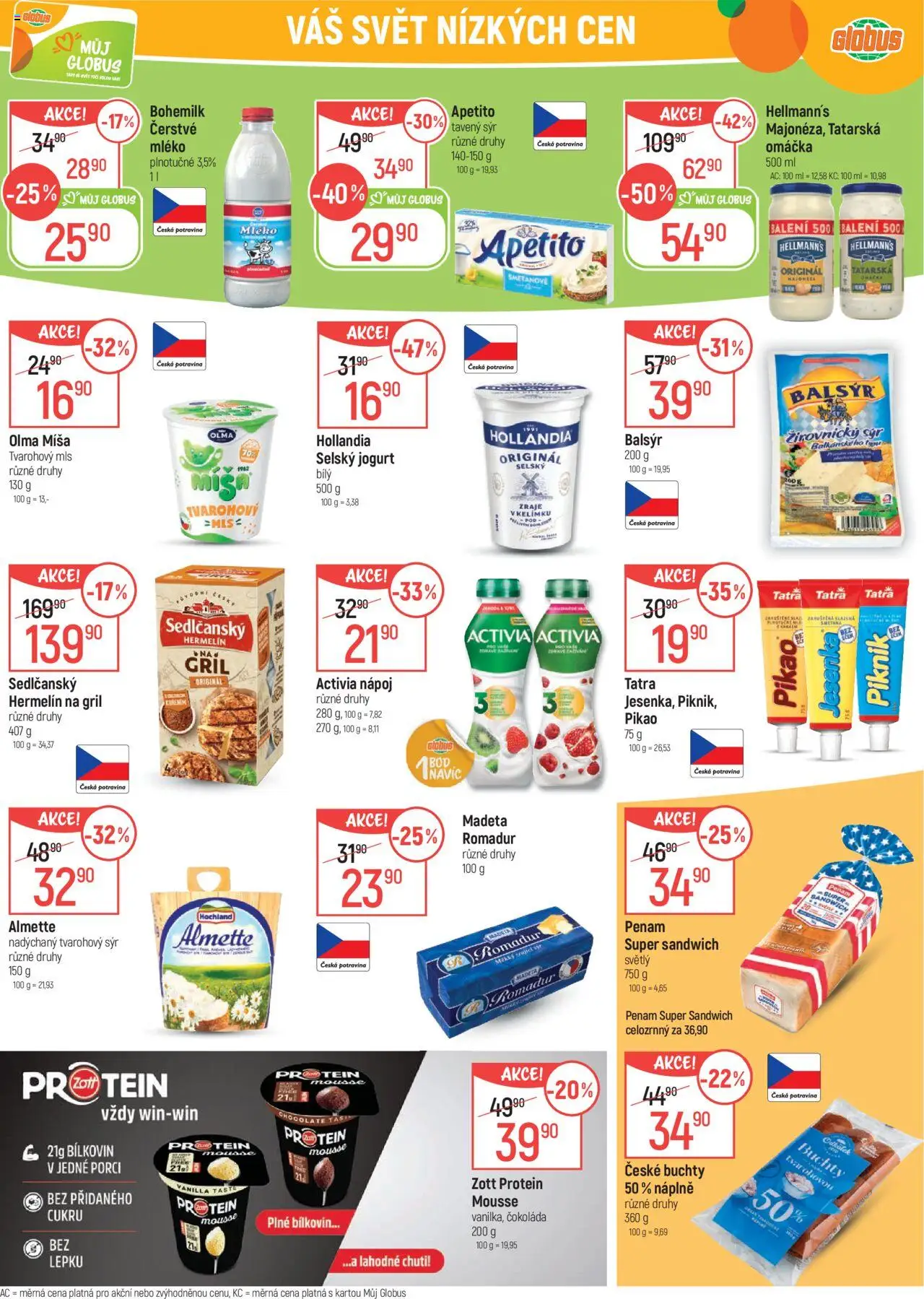 Globus leták - Ostrava od 06.08.2025 | Strana: 18 | Produkty: Tavený sýr, Mléko, Hermelín na gril, Hellmann's