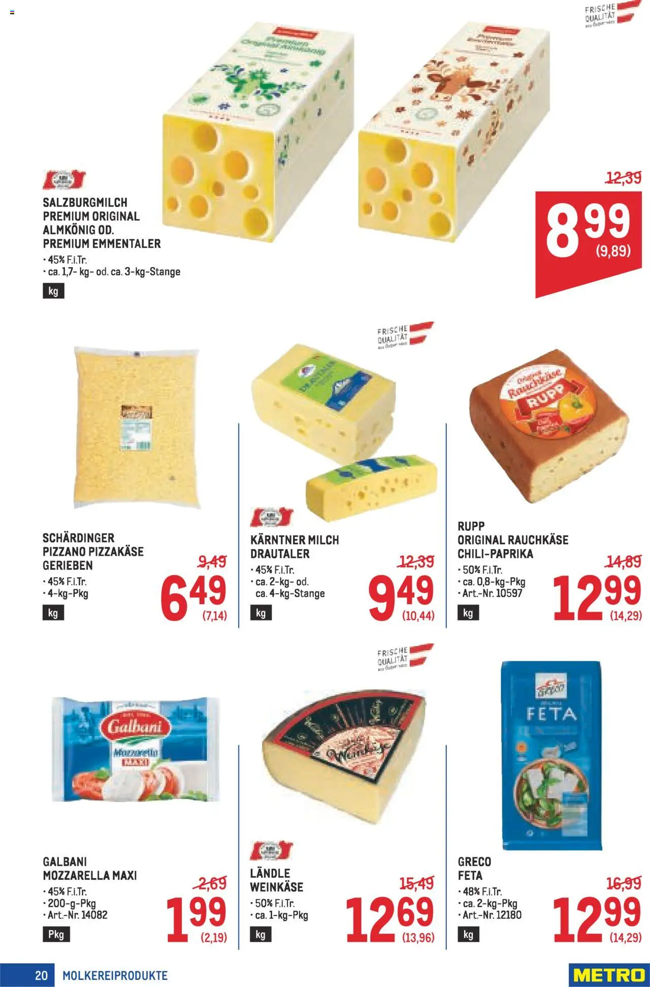 Metro Angebote Profi gültig ab 21.08.2025 | Seite: 20 | Produkte: Milch