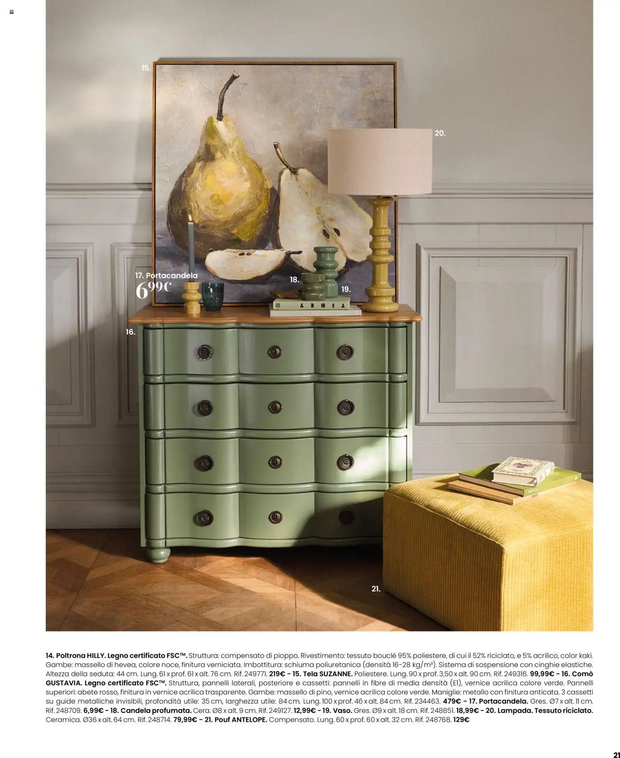Volantino Maisons du Monde del 27.08.2025 | Pagina: 21 | Prodotti: Poltrona, Candela