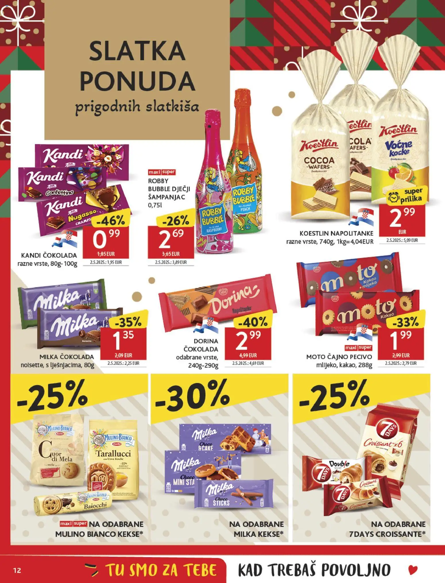 Konzum katalog | vrijedi od 27.12.2025 | Stranica: 12 | Proizvodi: Dorina, Čokolada, Milka, Kakao