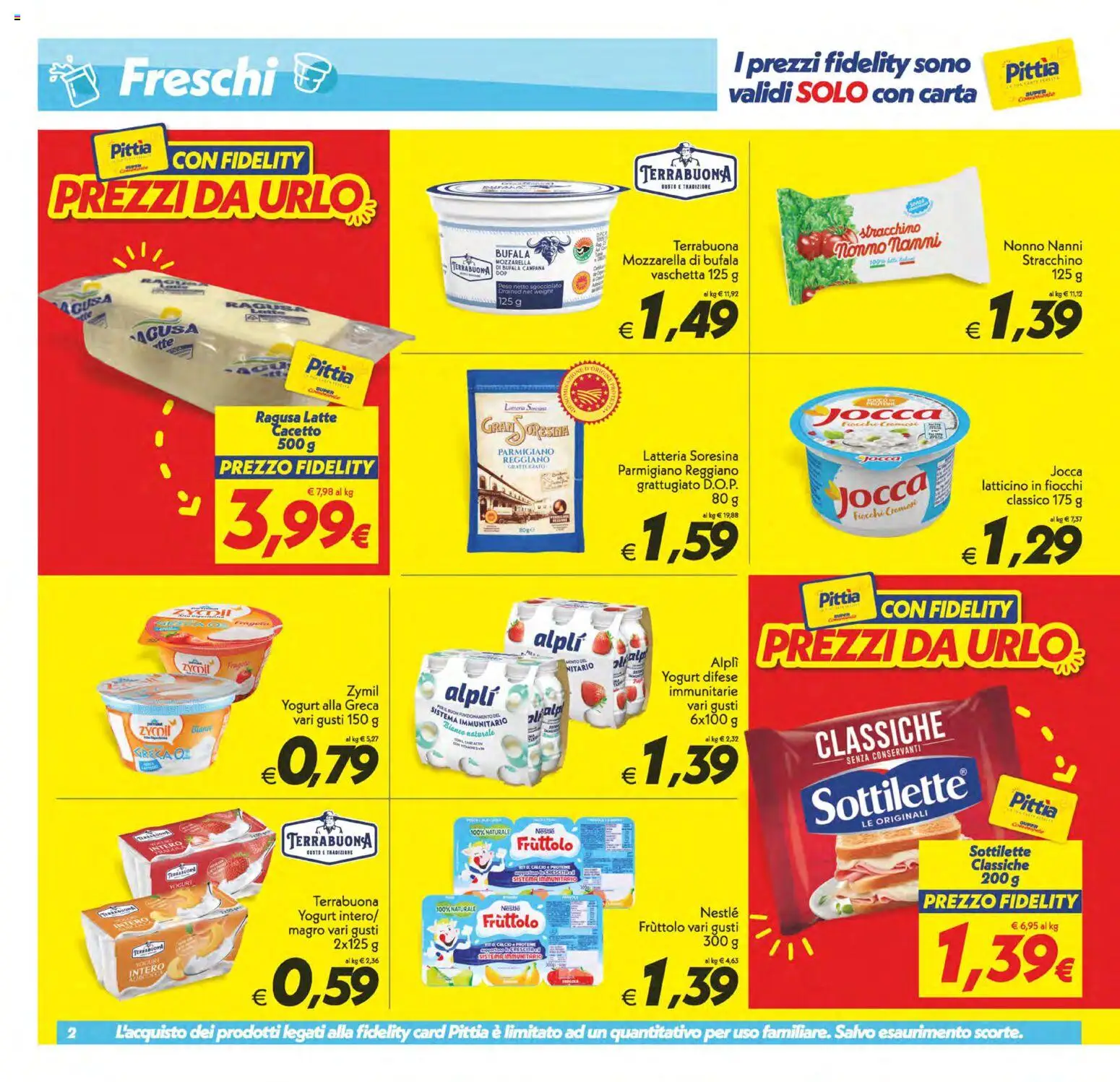 Volantino SuperConveniente del 13.02.2026 | Pagina: 2 | Prodotti: Yogurt, Fiocchi, Latte, Parmigiano reggiano